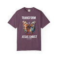 Christian T-Shirt — "Transform Through Jesus Christ" Butterfly Faith Tee