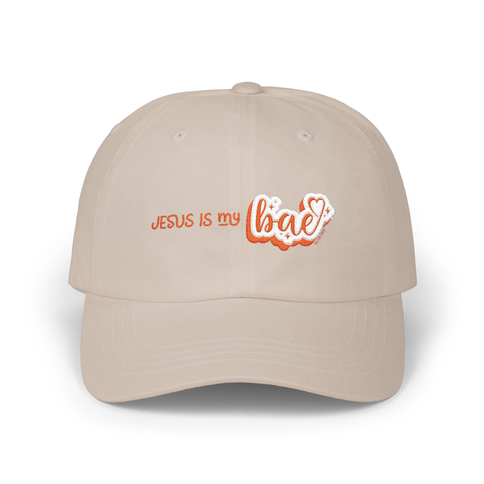 Dad Hat — "Jesus Is My Bae" Embroidered Christian Baseball Cap