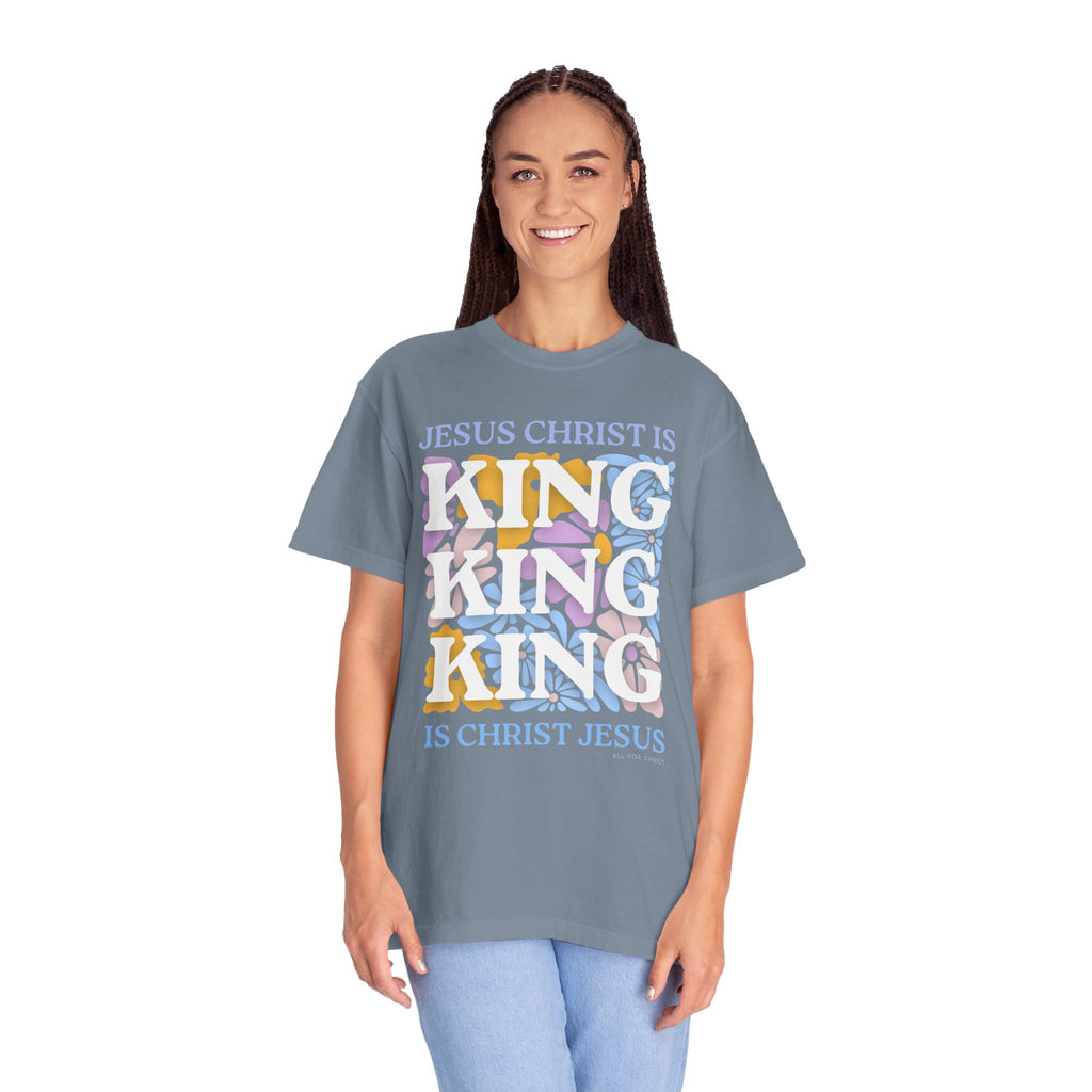 Christian 'King' Graphic T-Shirt — Jesus Christ Is King Faith Tee