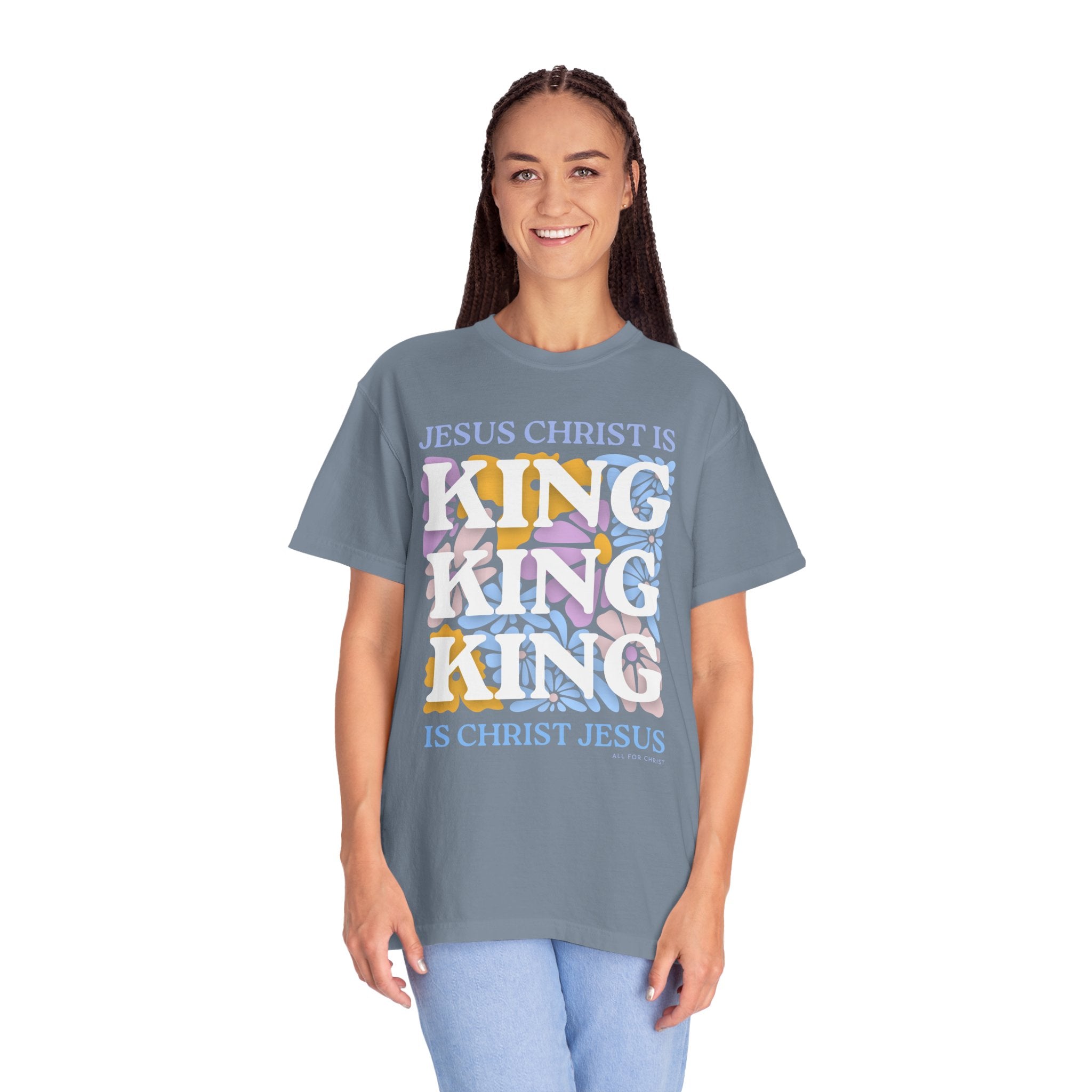Christian 'King' Graphic T-Shirt — Jesus Christ Is King Faith Tee
