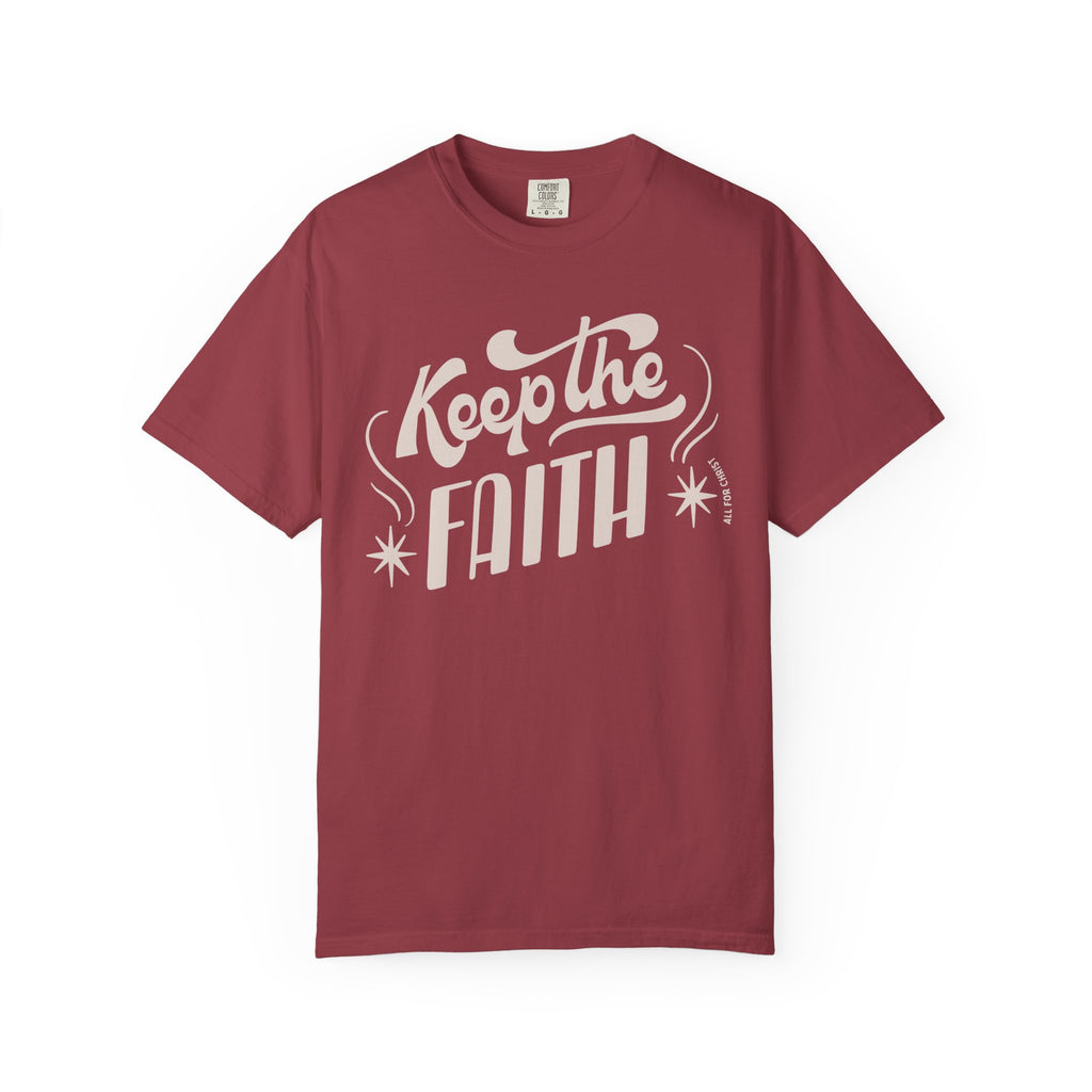 Keep the Faith T-Shirt — Retro Script Inspirational Tee