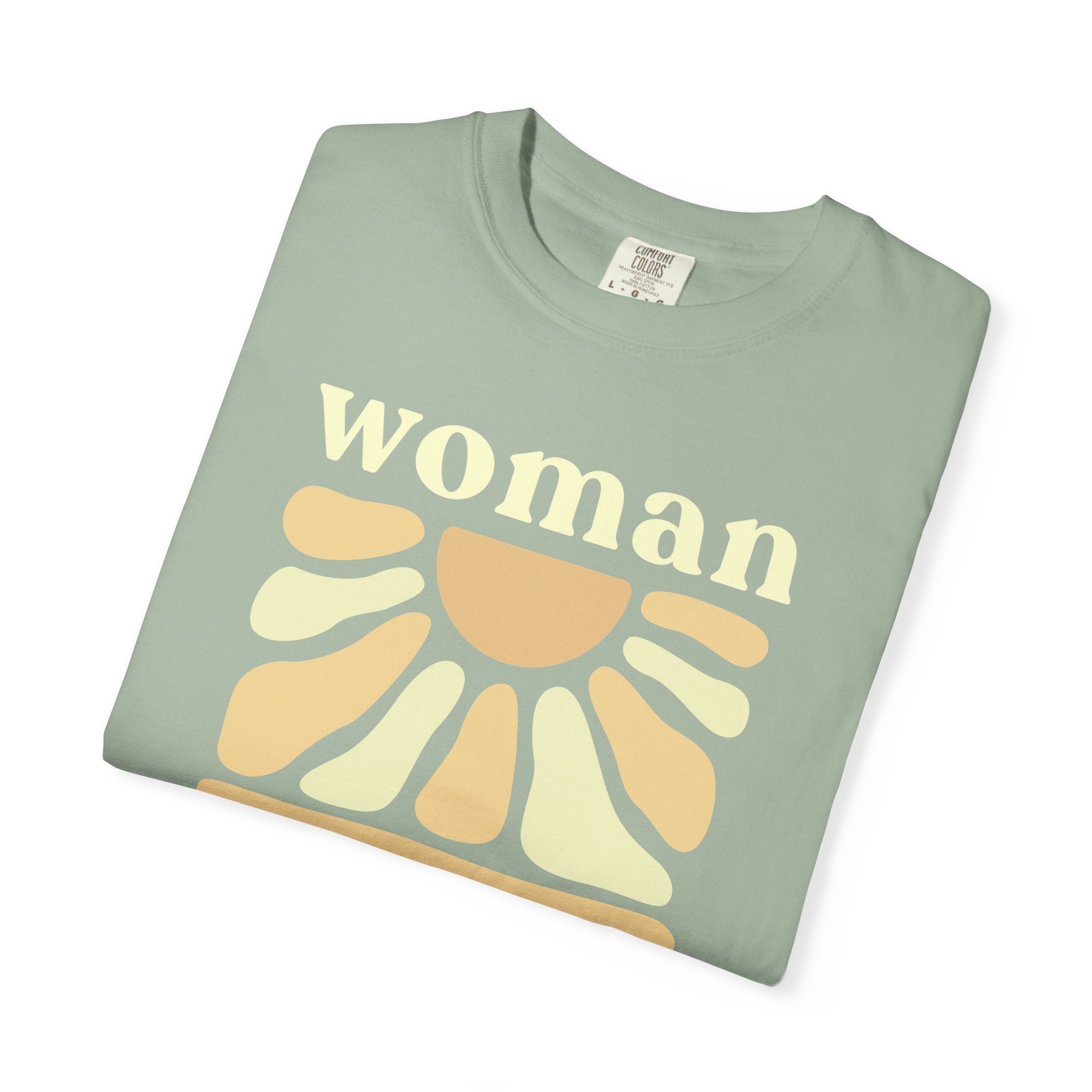 Woman of God T‑Shirt — Vintage Sun Faith Tee for Christian Women