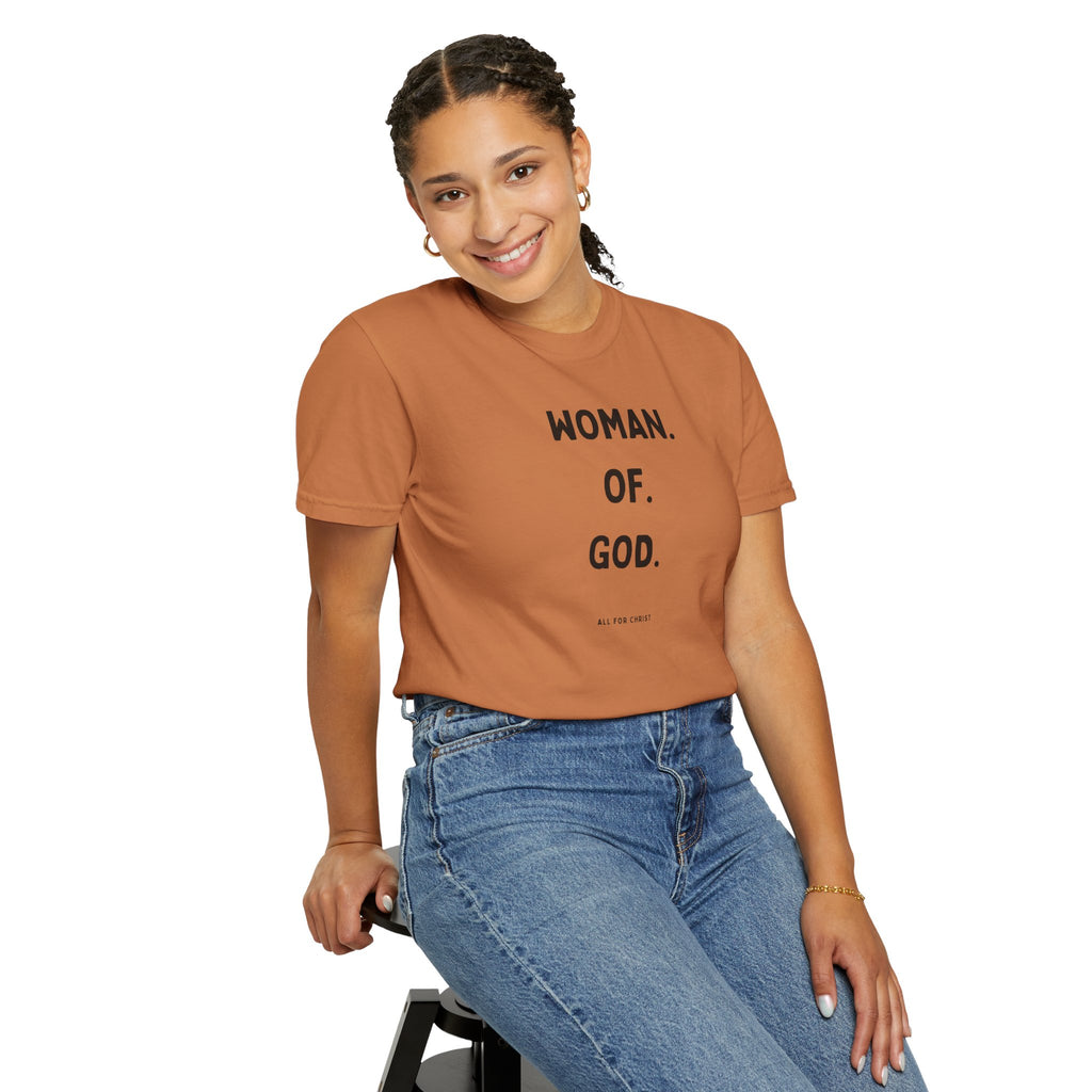 Woman. Of. God. T-Shirt — Faith-Based Women's Graphic Tee