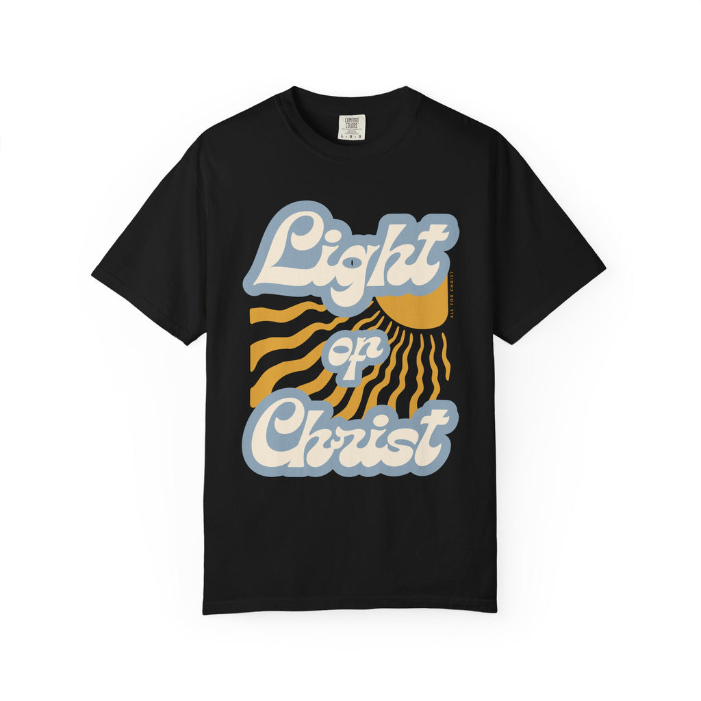 Light on Christ T-Shirt — Retro Christian Faith Tee