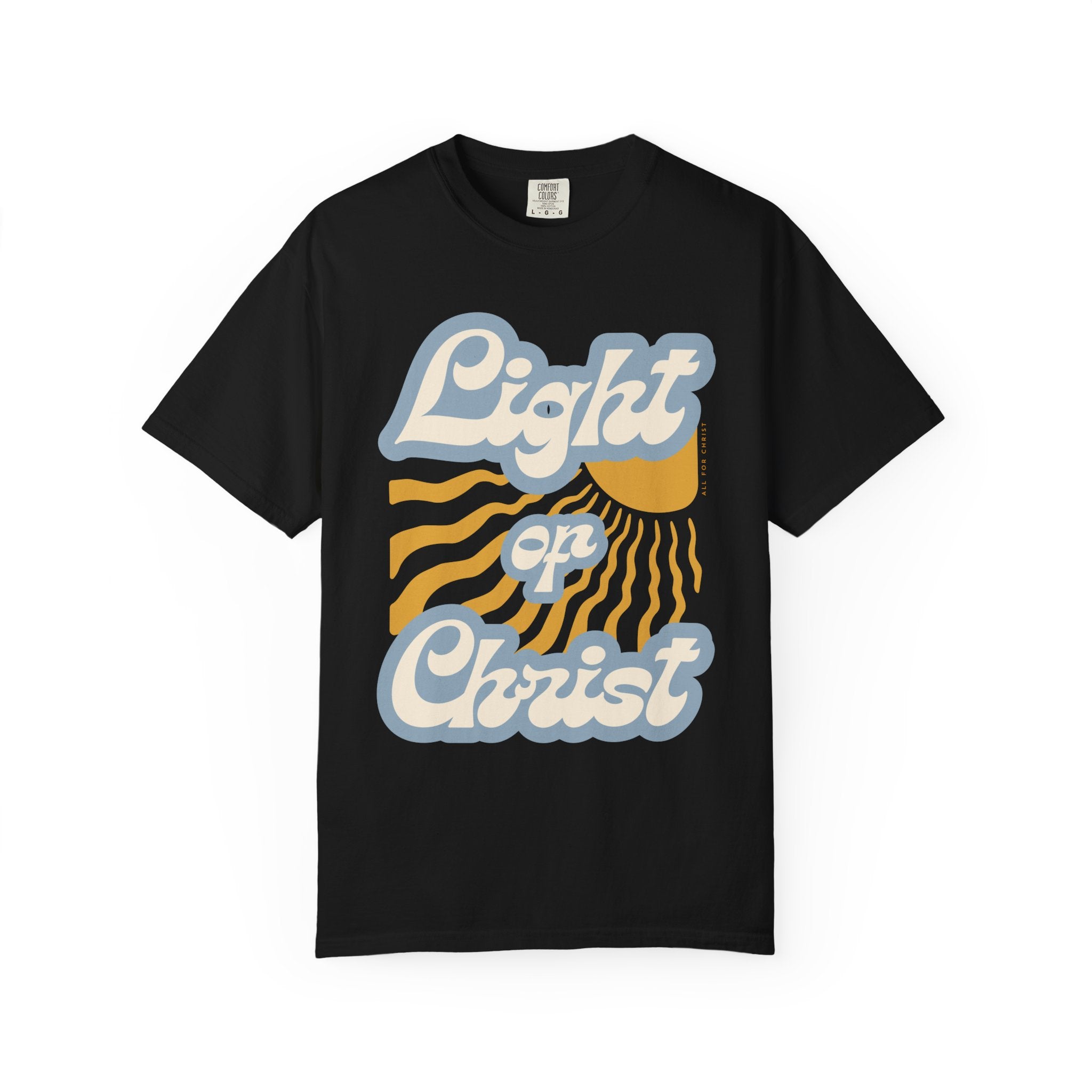 Light on Christ T-Shirt — Retro Christian Faith Tee