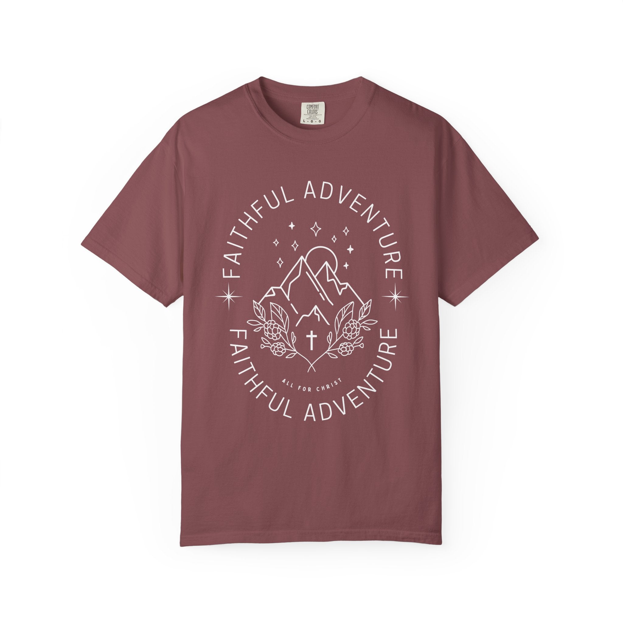Faithful Adventure T-Shirt — Christian Mountain Graphic Tee