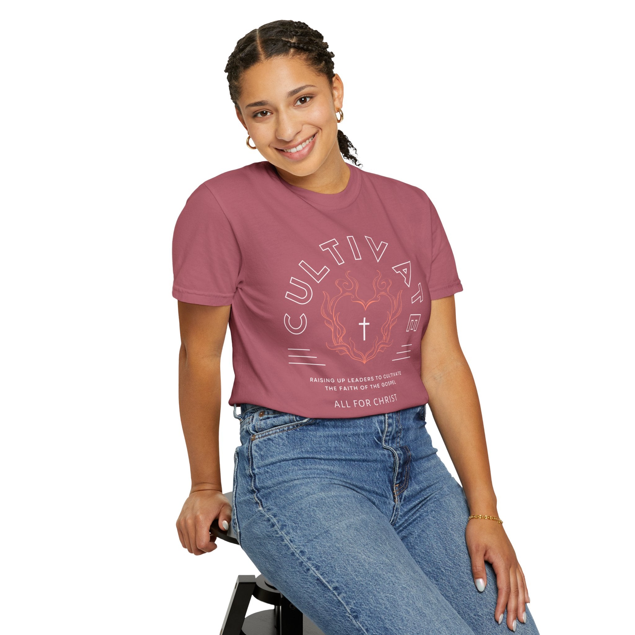 Cultivate Christian T-Shirt — 'All For Christ' Church Ministry Tee