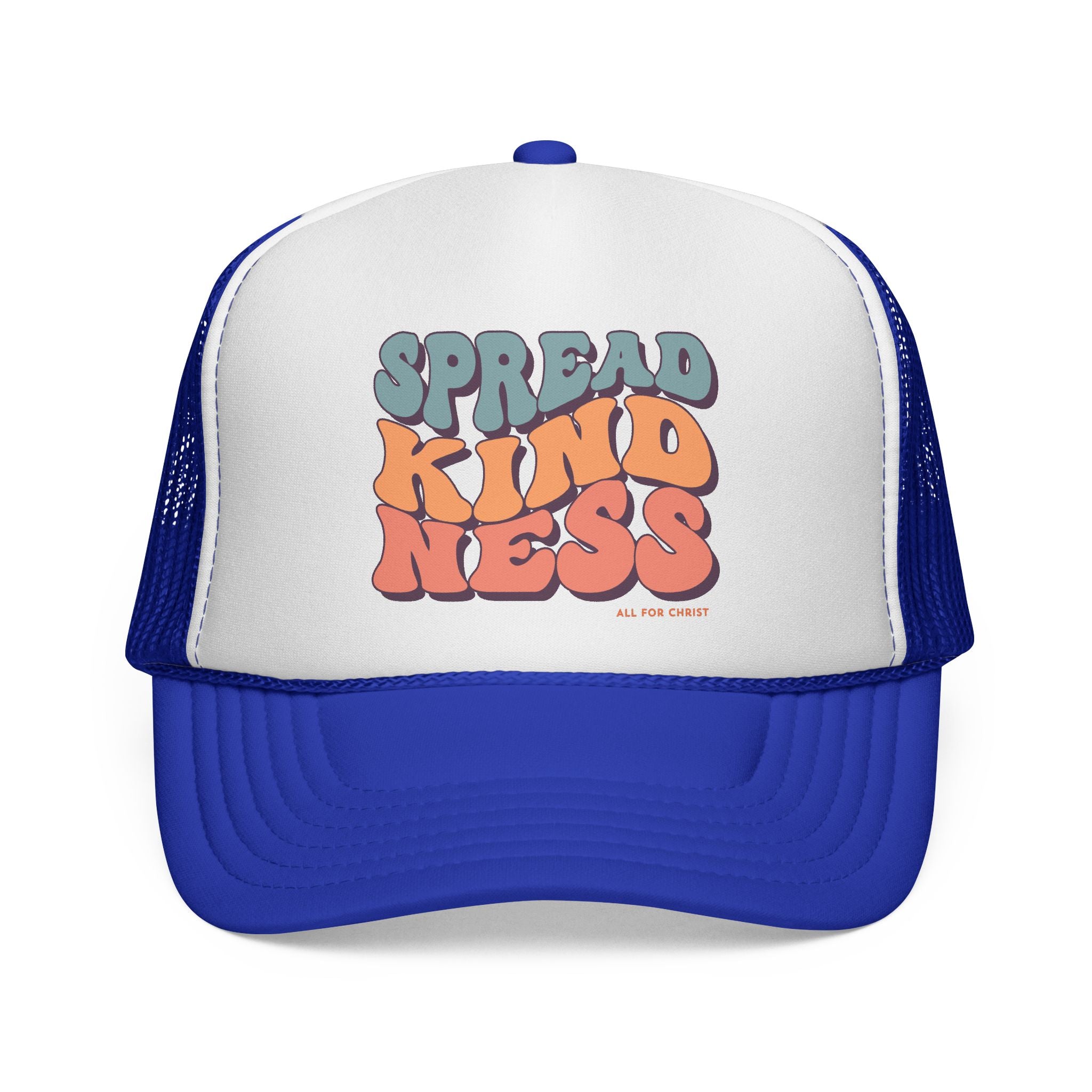 Spread Kindness Trucker Cap – Retro Bubble Letter Mesh Hat