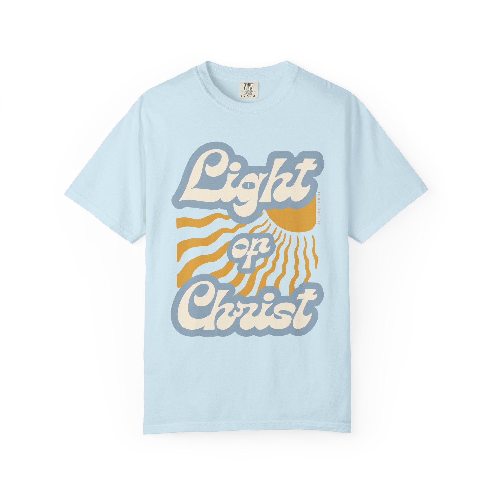 Light on Christ T-Shirt — Retro Christian Faith Tee
