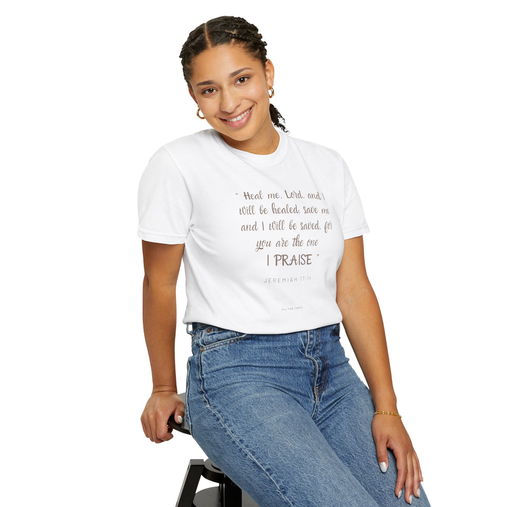 Christian Scripture T-Shirt — "I Praise" Inspirational Faith Tee