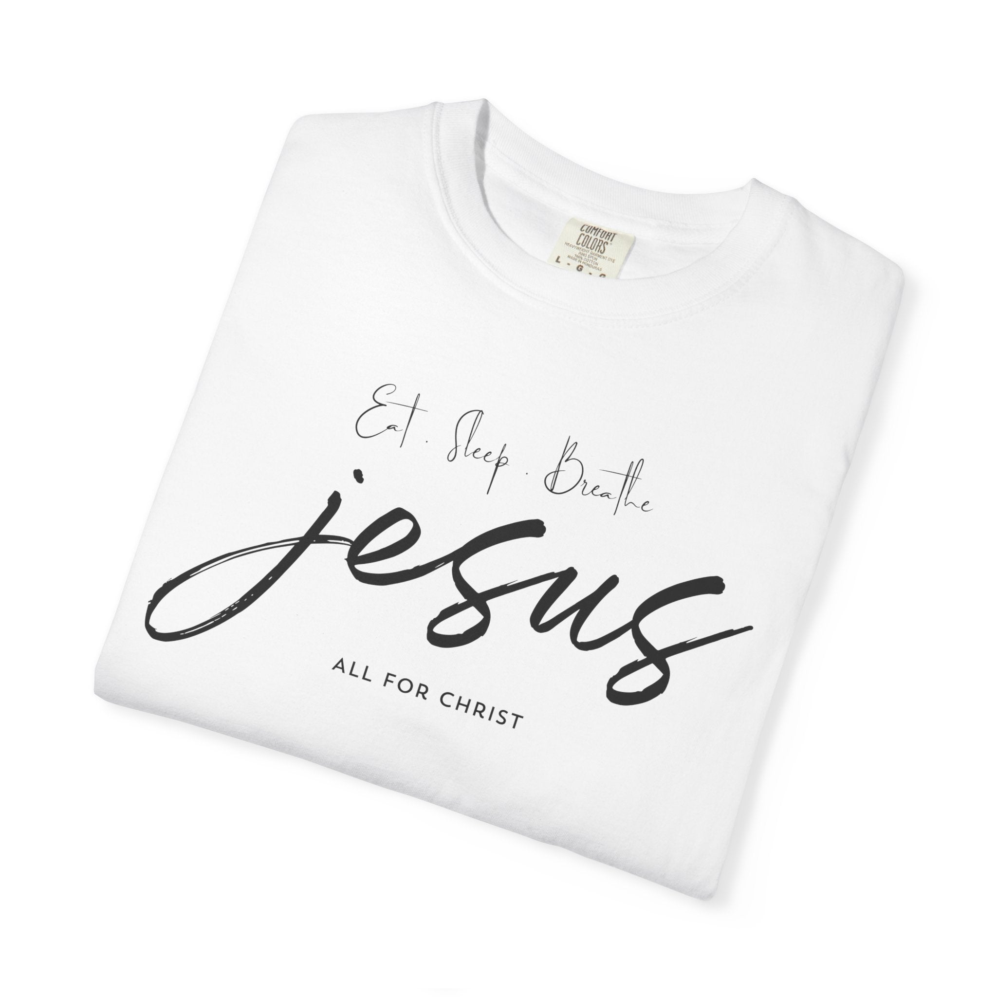 Jesus Script Tee - 'All for Christ' Faith Graphic T-Shirt