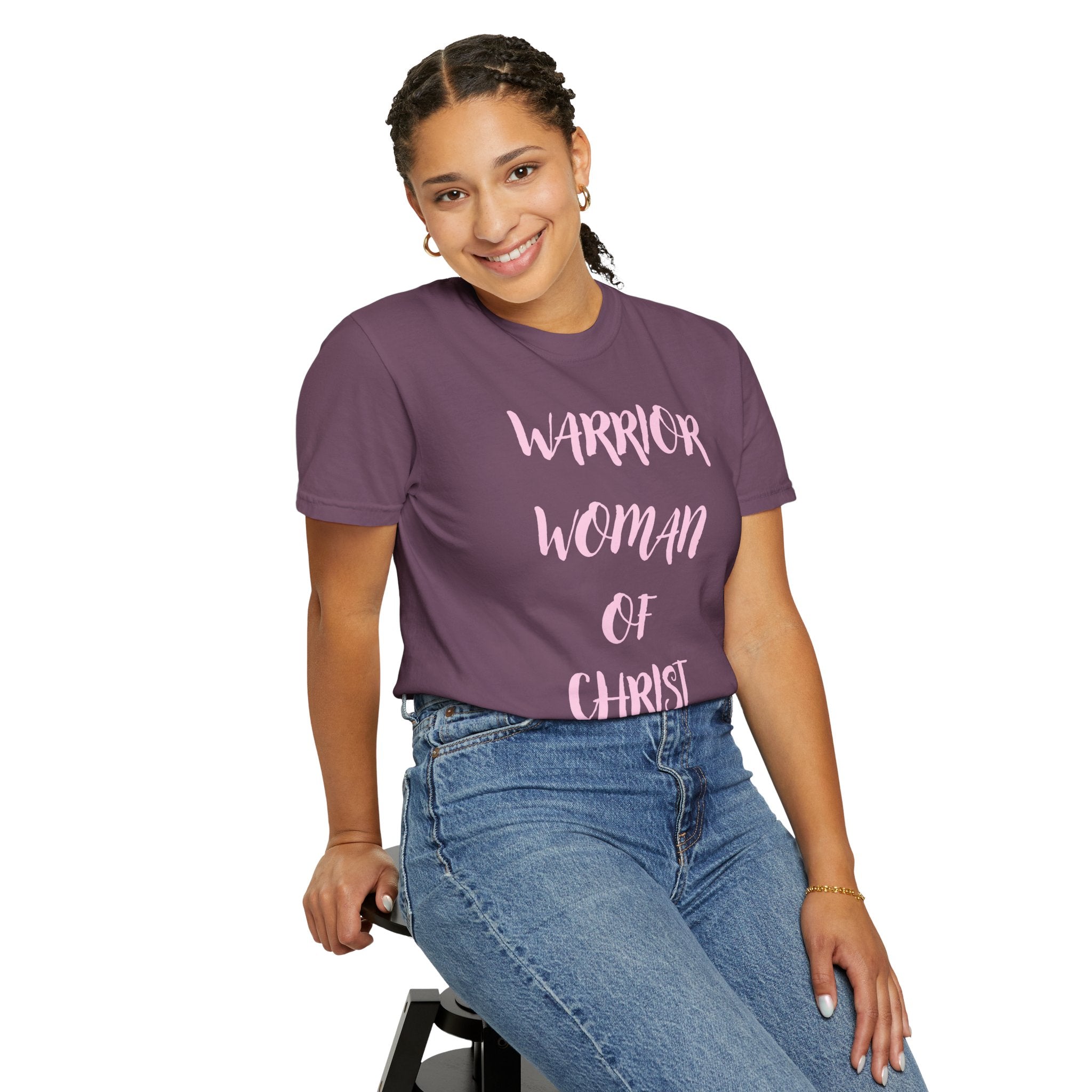 Warrior Woman of Christ T‑Shirt — Christian Faith Tee for Women