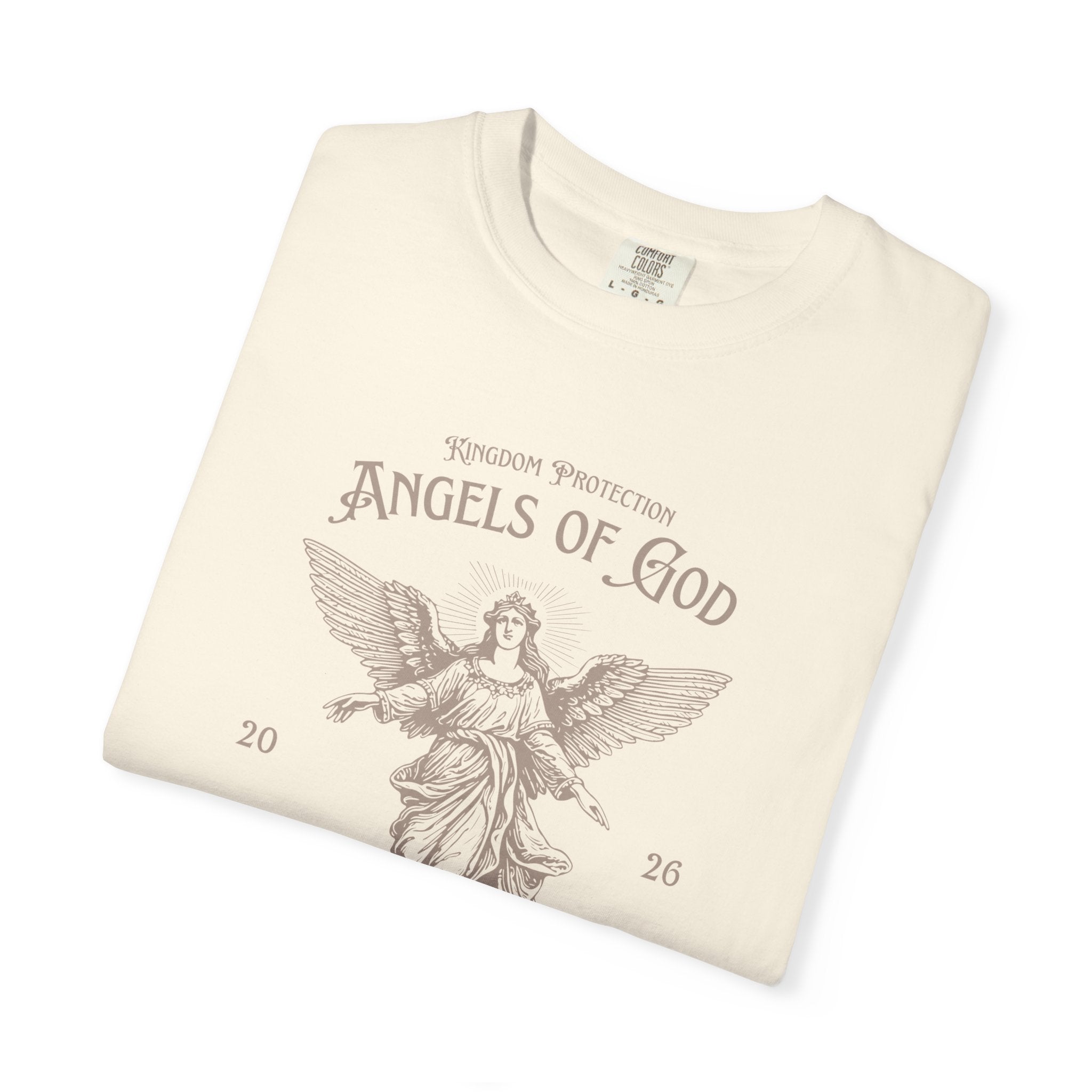 Angel Graphic T-Shirt — "Angels of God / Light of Christ" Religious Tee