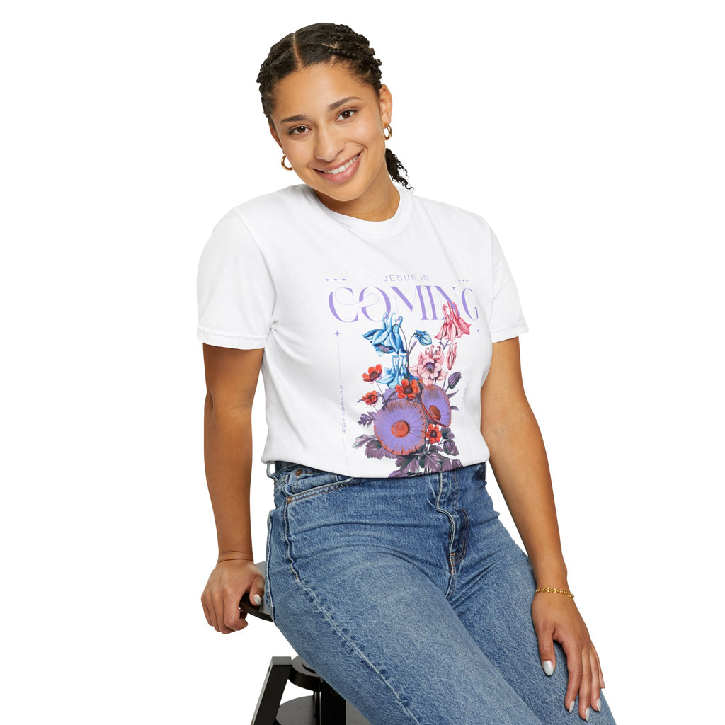 Coming Floral T-Shirt — Vintage Botanical Graphic Tee