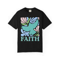 Faith Dove T‑Shirt — Pastel Floral Inspirational Tee