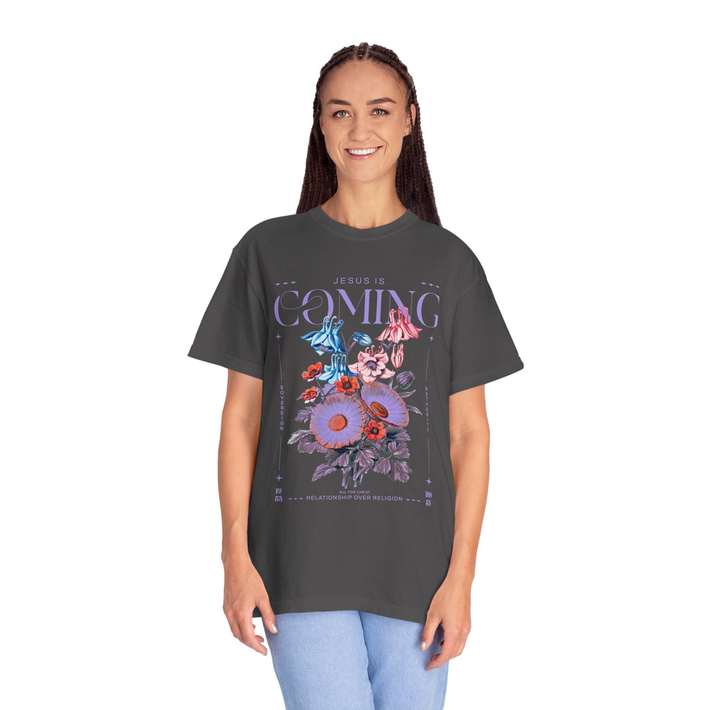 Coming Floral T-Shirt — Vintage Botanical Graphic Tee