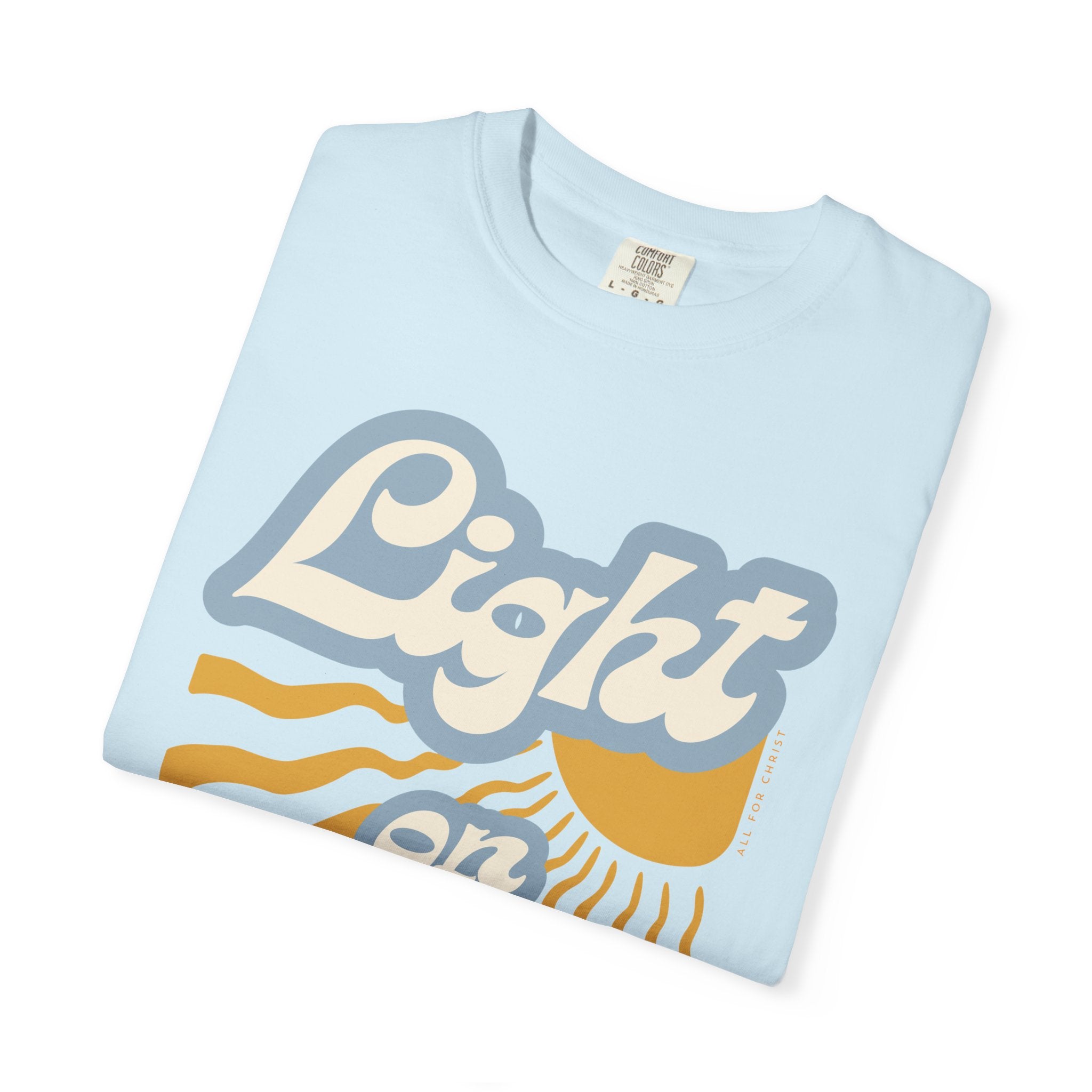 Light on Christ T-Shirt — Retro Christian Faith Tee