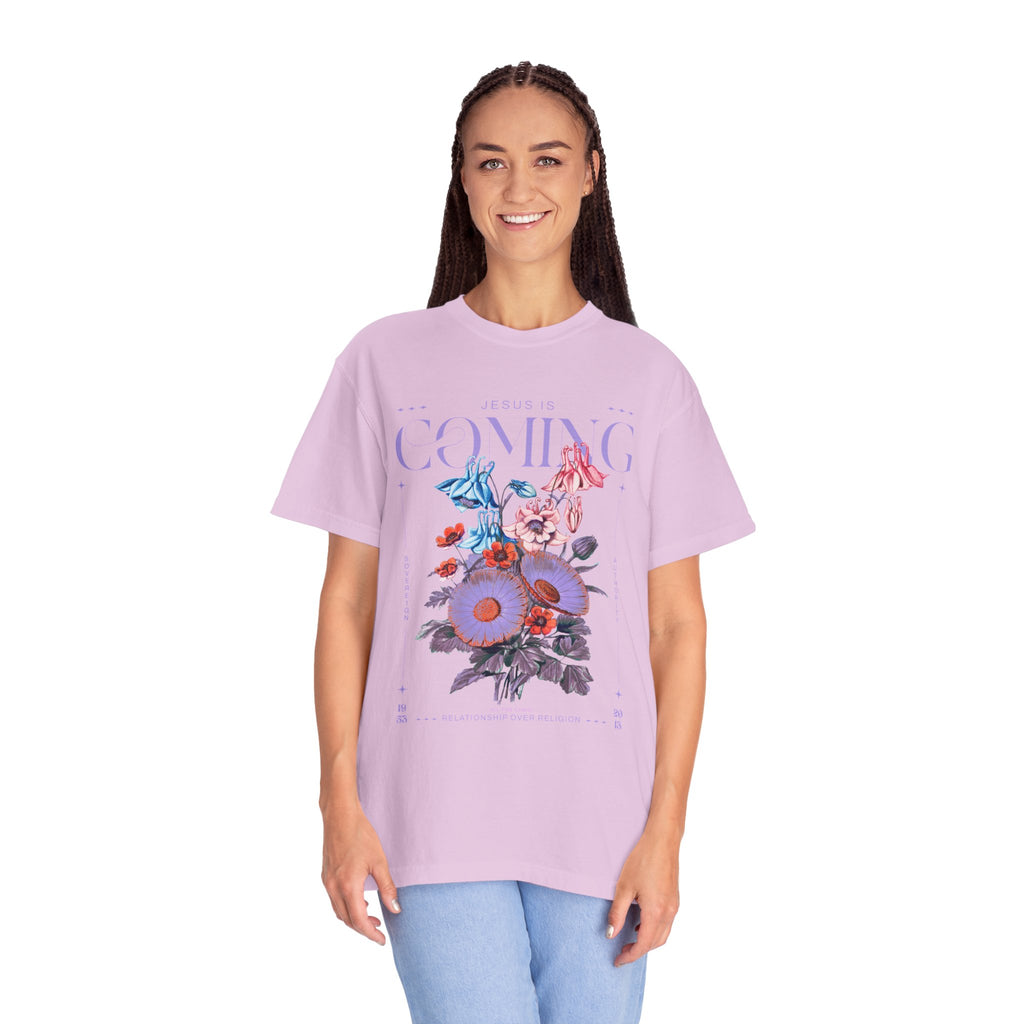 Coming Floral T-Shirt — Vintage Botanical Graphic Tee