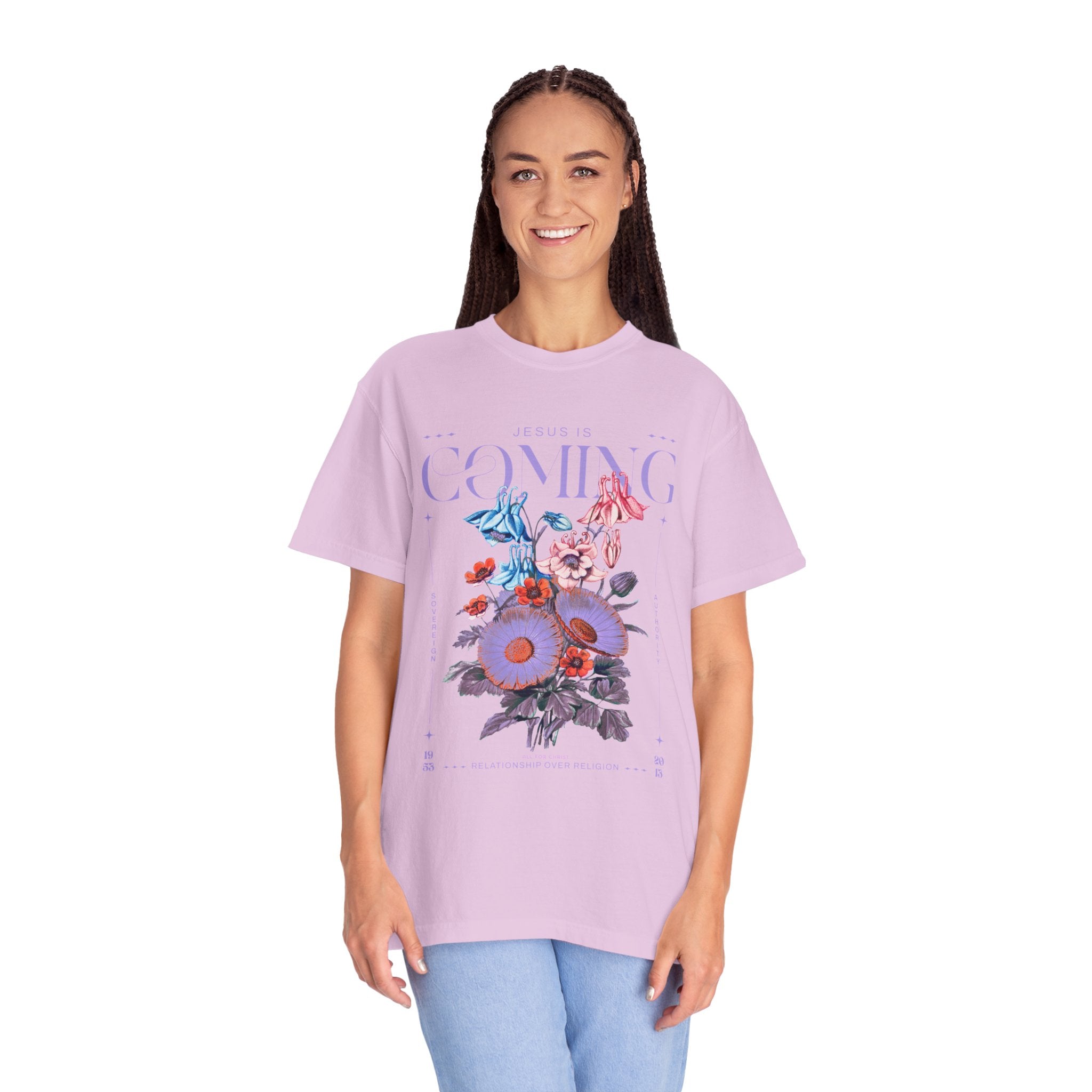 Coming Floral T-Shirt — Vintage Botanical Graphic Tee