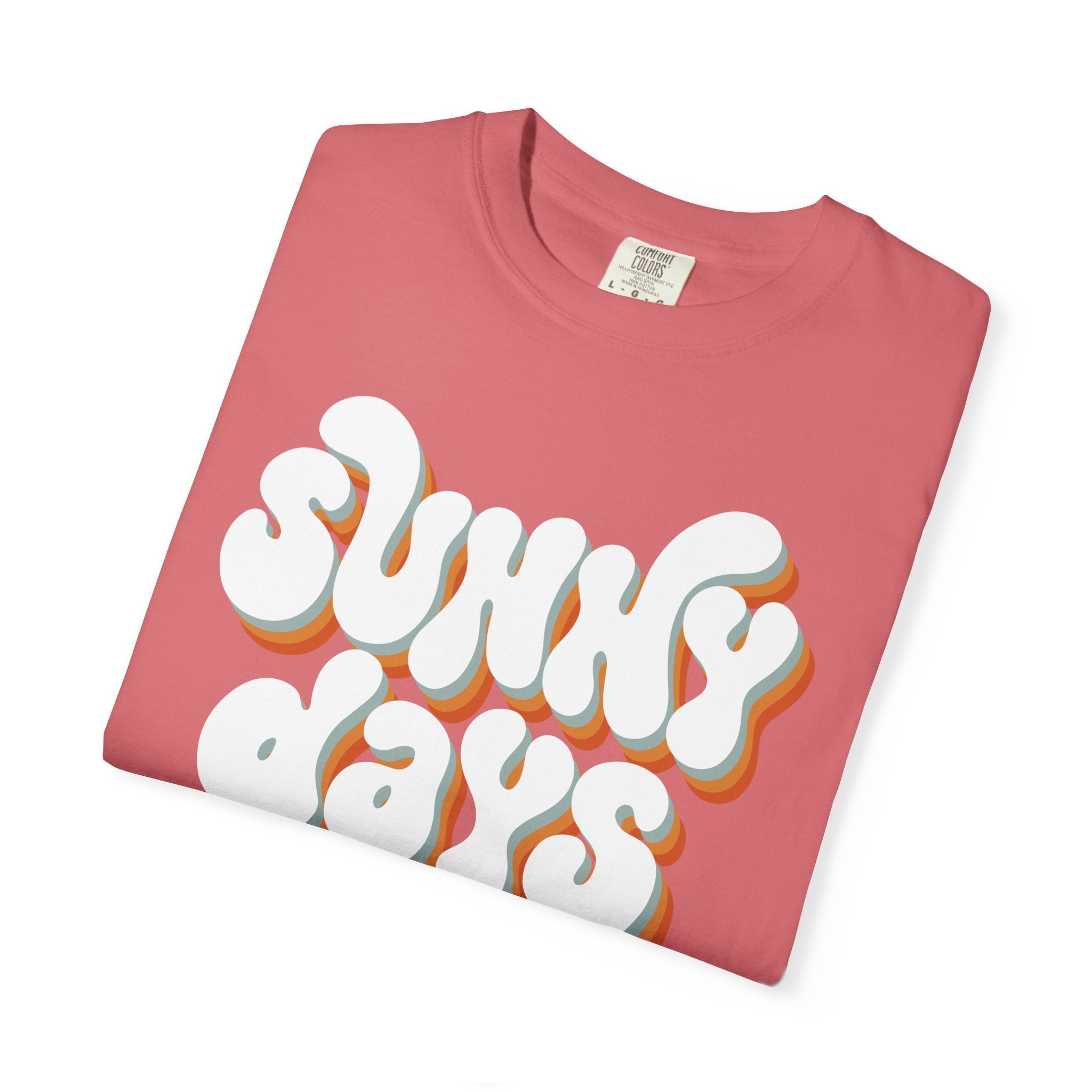 Sunny Days Ahead T-Shirt — Retro Bubble Letter Summer Tee