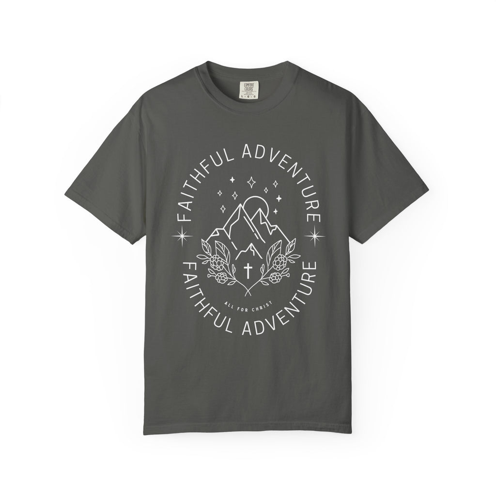 Faithful Adventure T-Shirt — Christian Mountain Graphic Tee