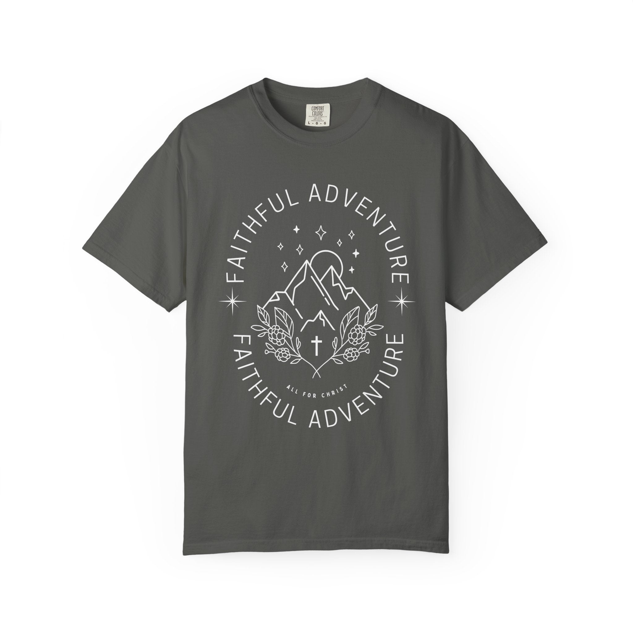Faithful Adventure T-Shirt — Christian Mountain Graphic Tee