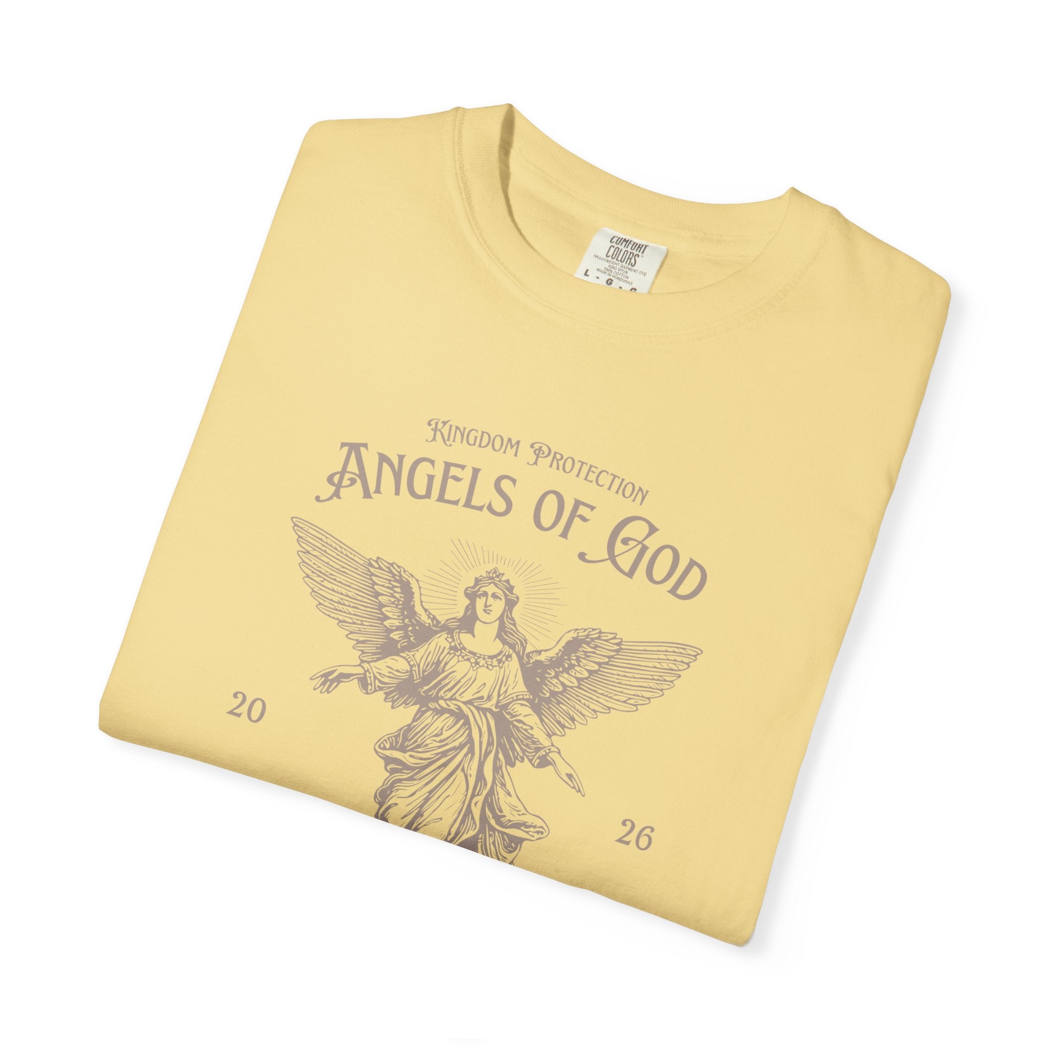 Angel Graphic T-Shirt — "Angels of God / Light of Christ" Religious Tee