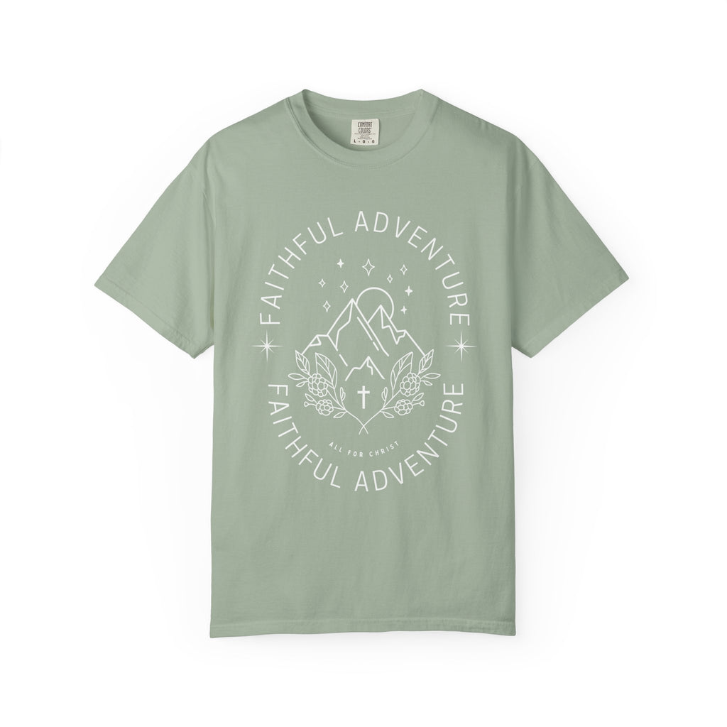 Faithful Adventure T-Shirt — Christian Mountain Graphic Tee
