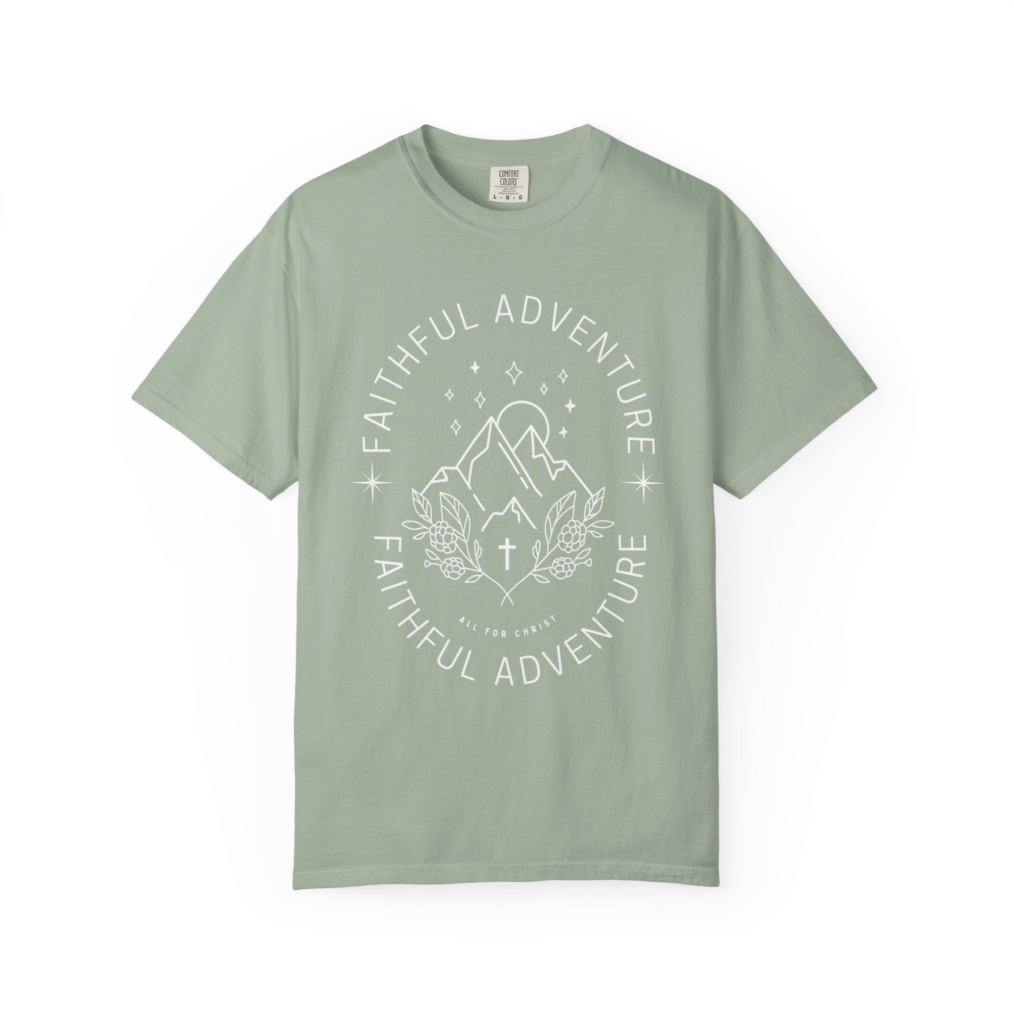 Faithful Adventure T-Shirt — Christian Mountain Graphic Tee