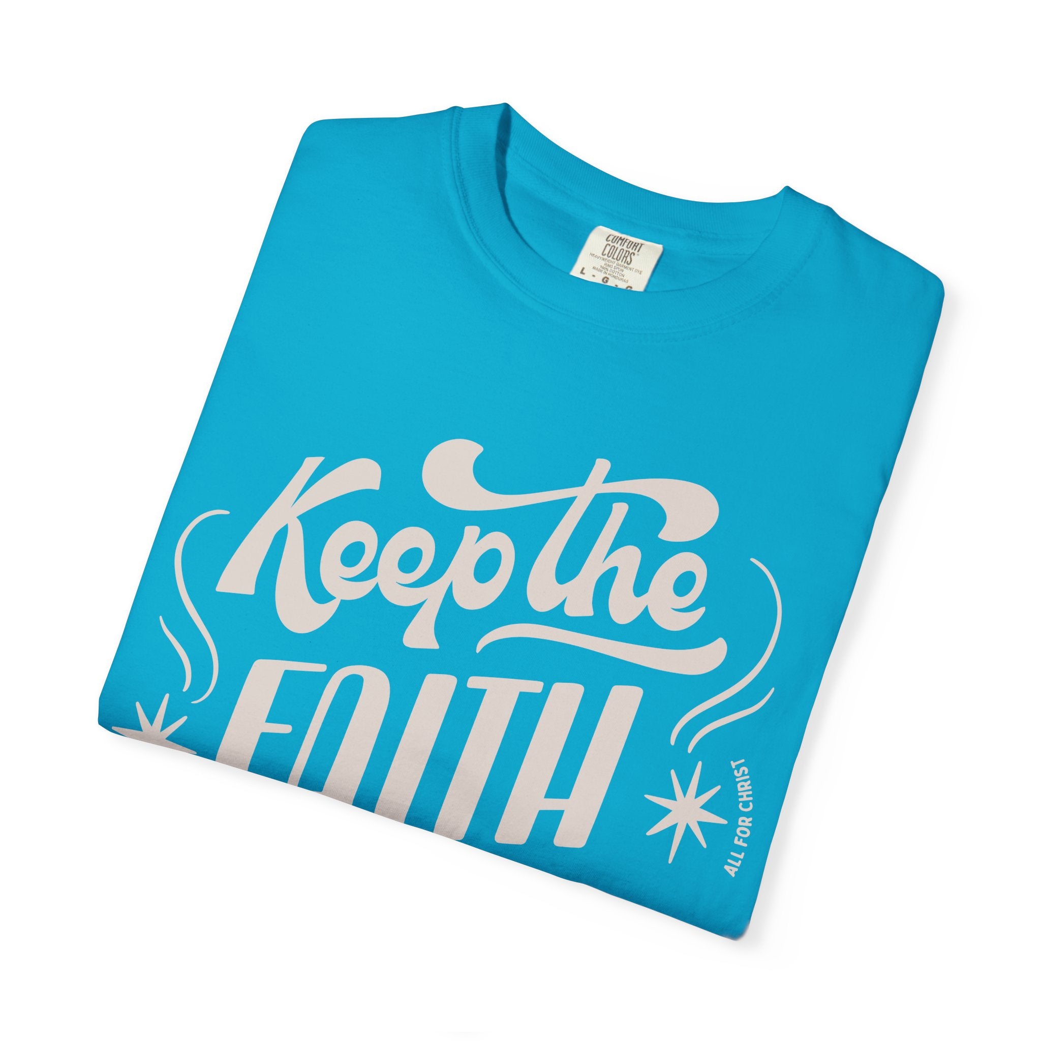 Keep the Faith T-Shirt — Retro Script Inspirational Tee