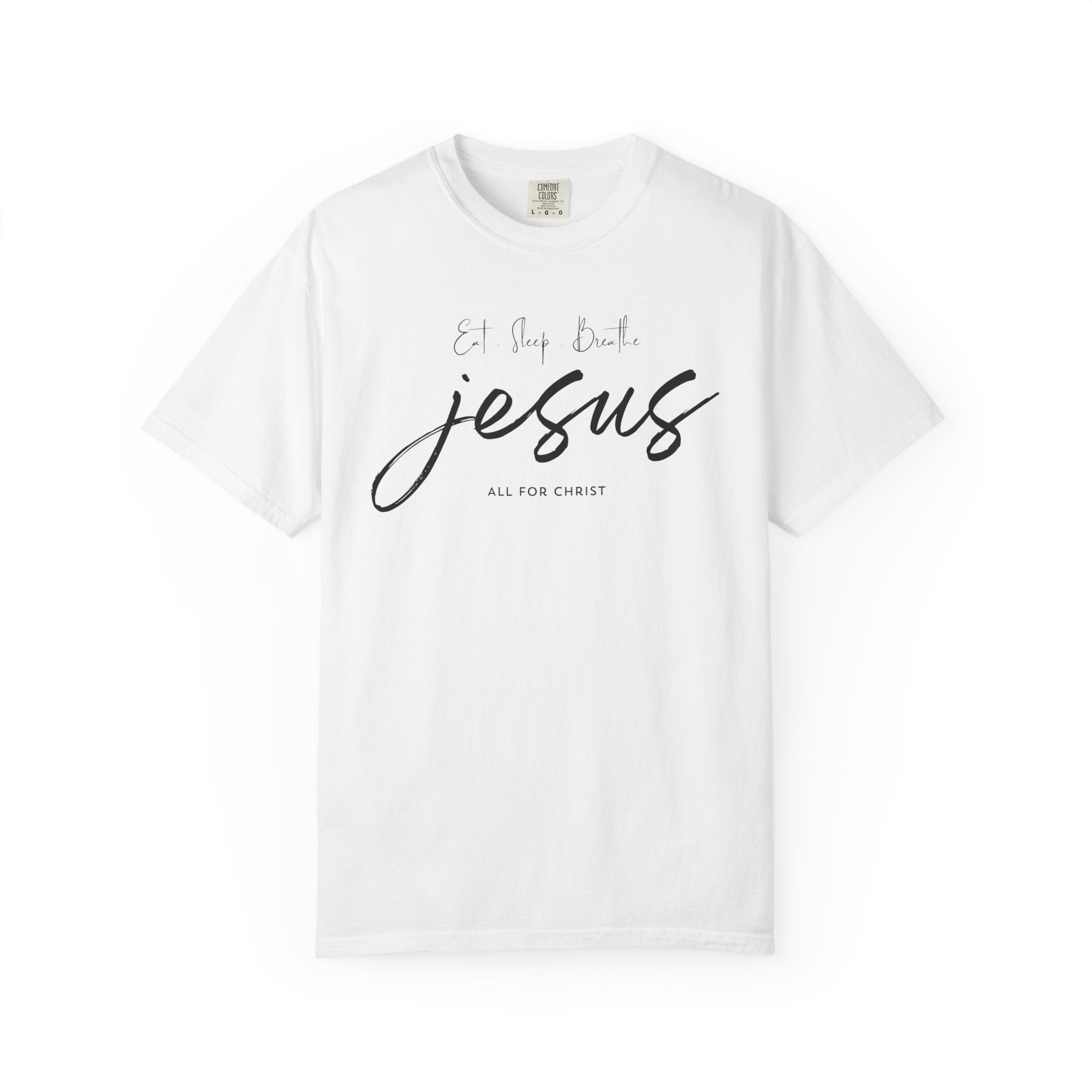 Jesus Script Tee - 'All for Christ' Faith Graphic T-Shirt