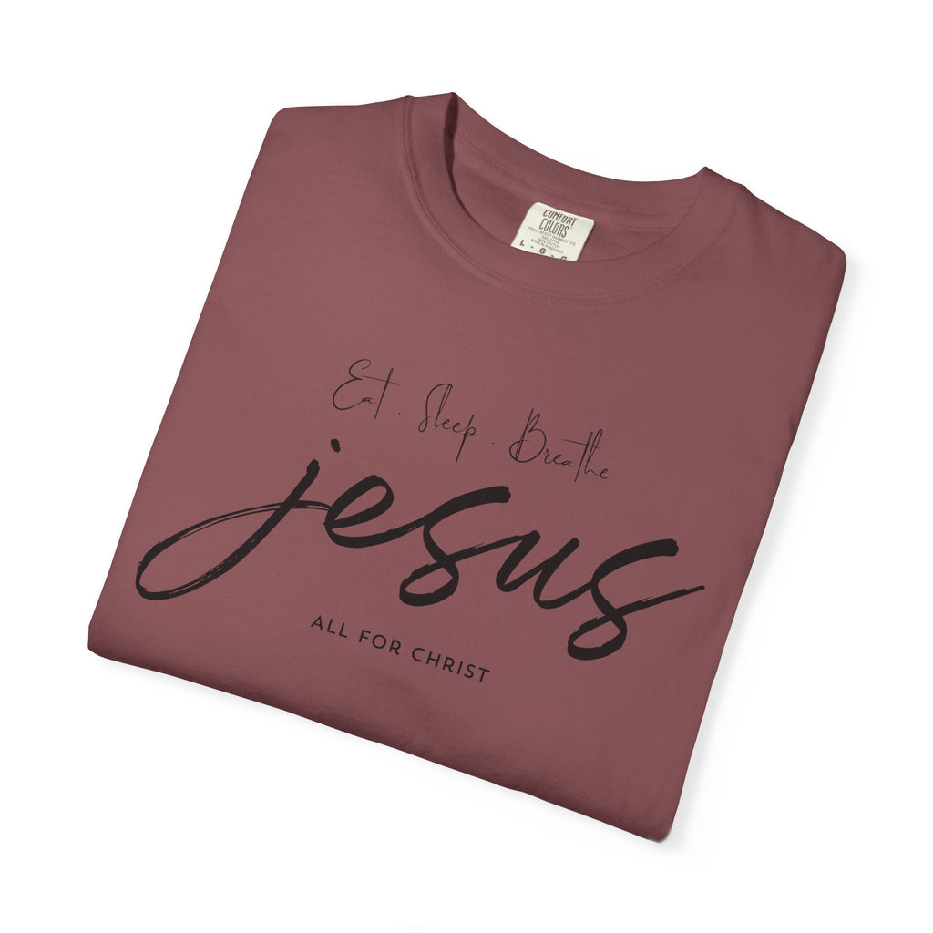 Jesus Script Tee - 'All for Christ' Faith Graphic T-Shirt