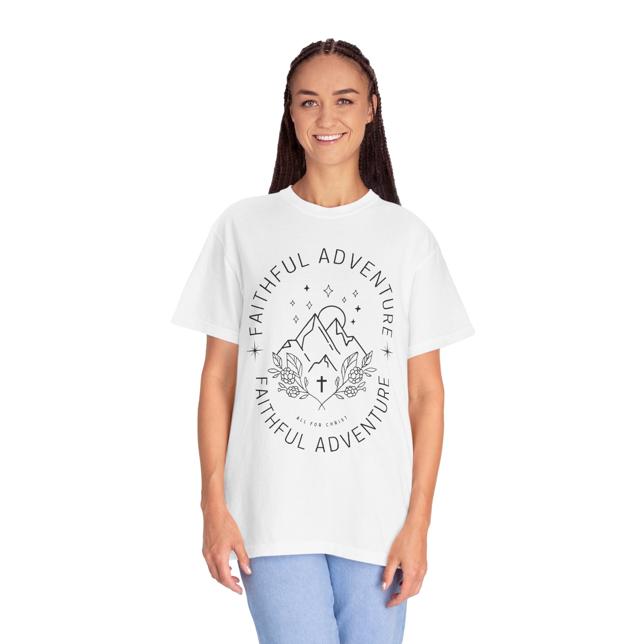 Faithful Adventure T-Shirt — Christian Mountain Graphic Tee
