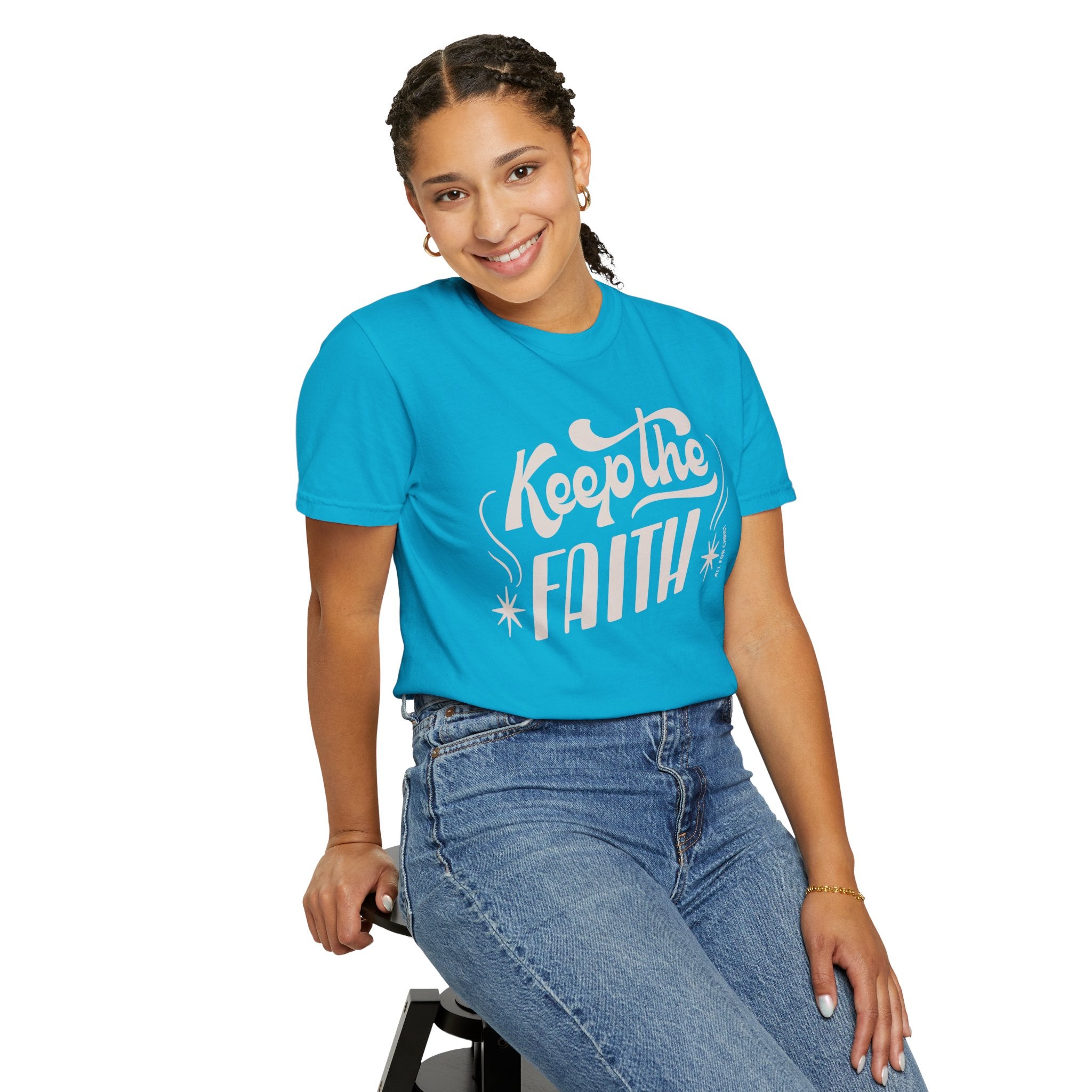 Keep the Faith T-Shirt — Retro Script Inspirational Tee