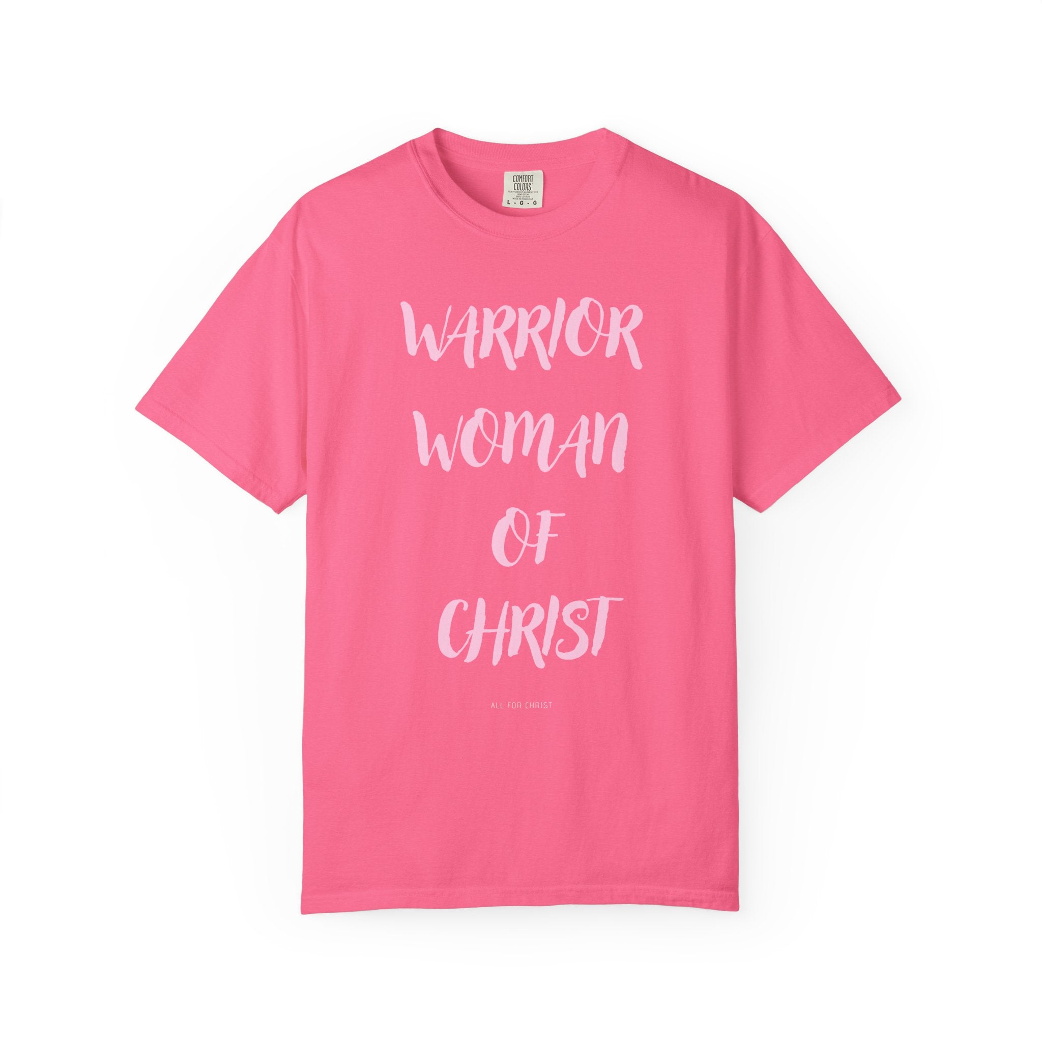 Warrior Woman of Christ T‑Shirt — Christian Faith Tee for Women