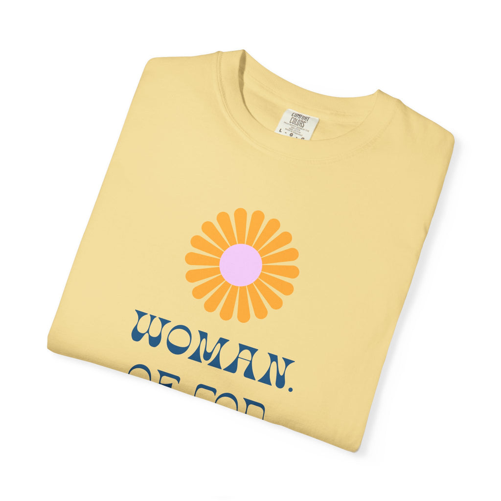 Woman of God T-Shirt — Floral Graphic Christian Tee