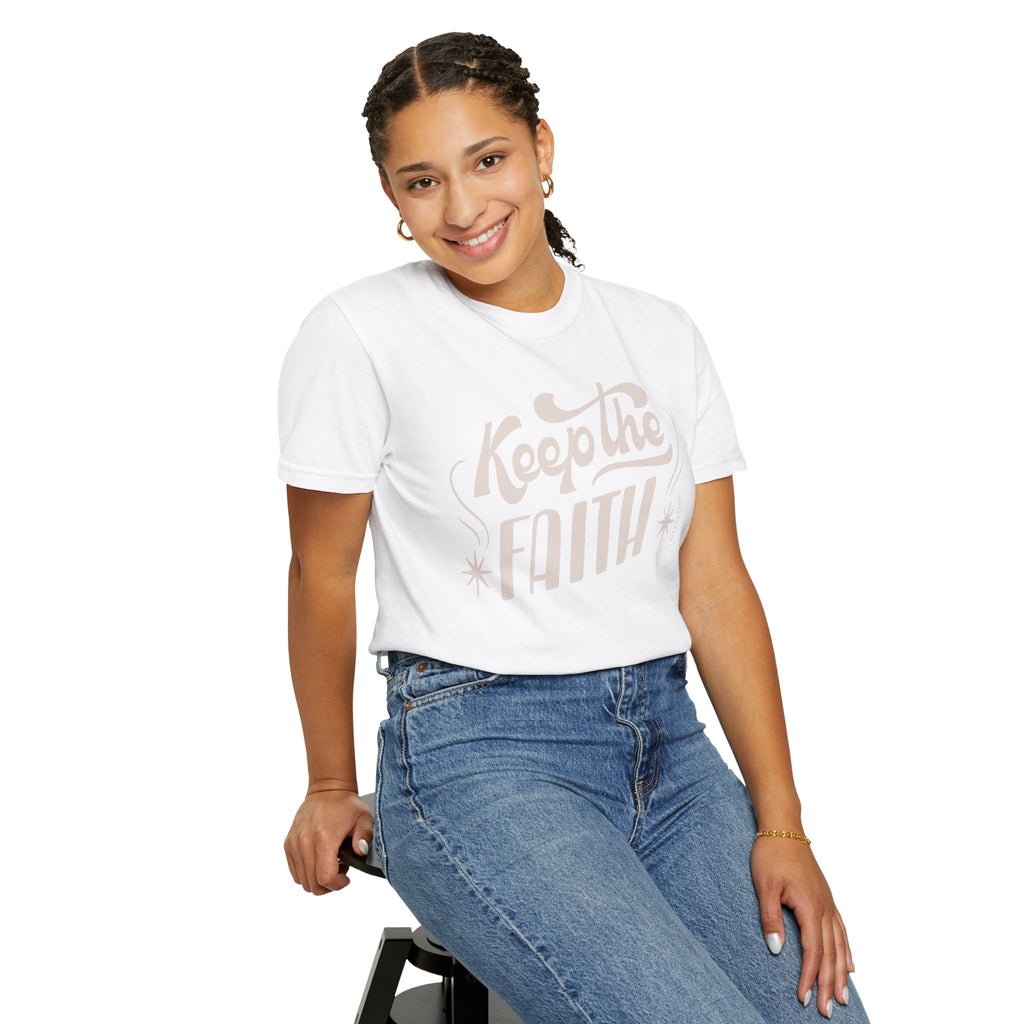 Keep the Faith T-Shirt — Retro Script Inspirational Tee