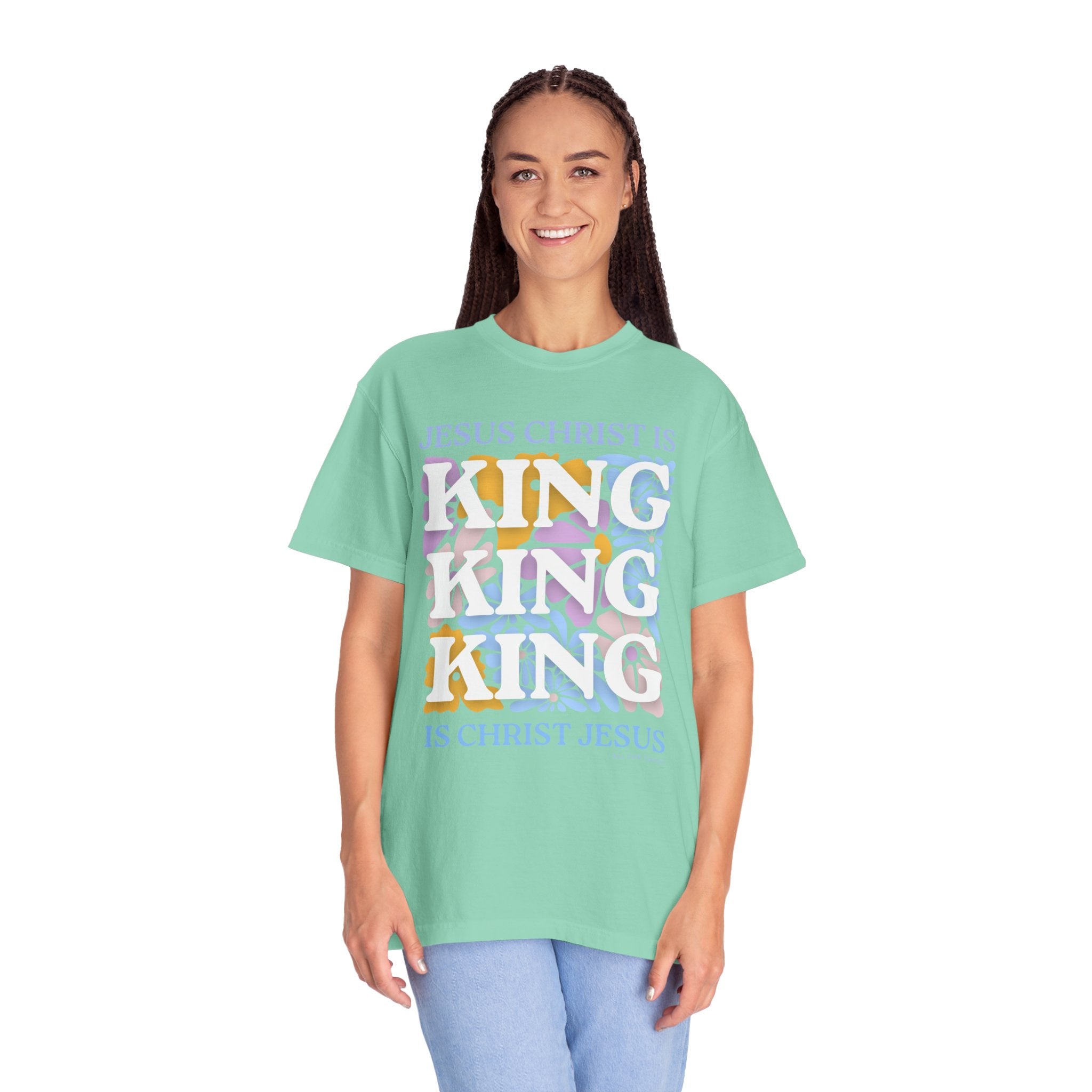 Christian 'King' Graphic T-Shirt — Jesus Christ Is King Faith Tee
