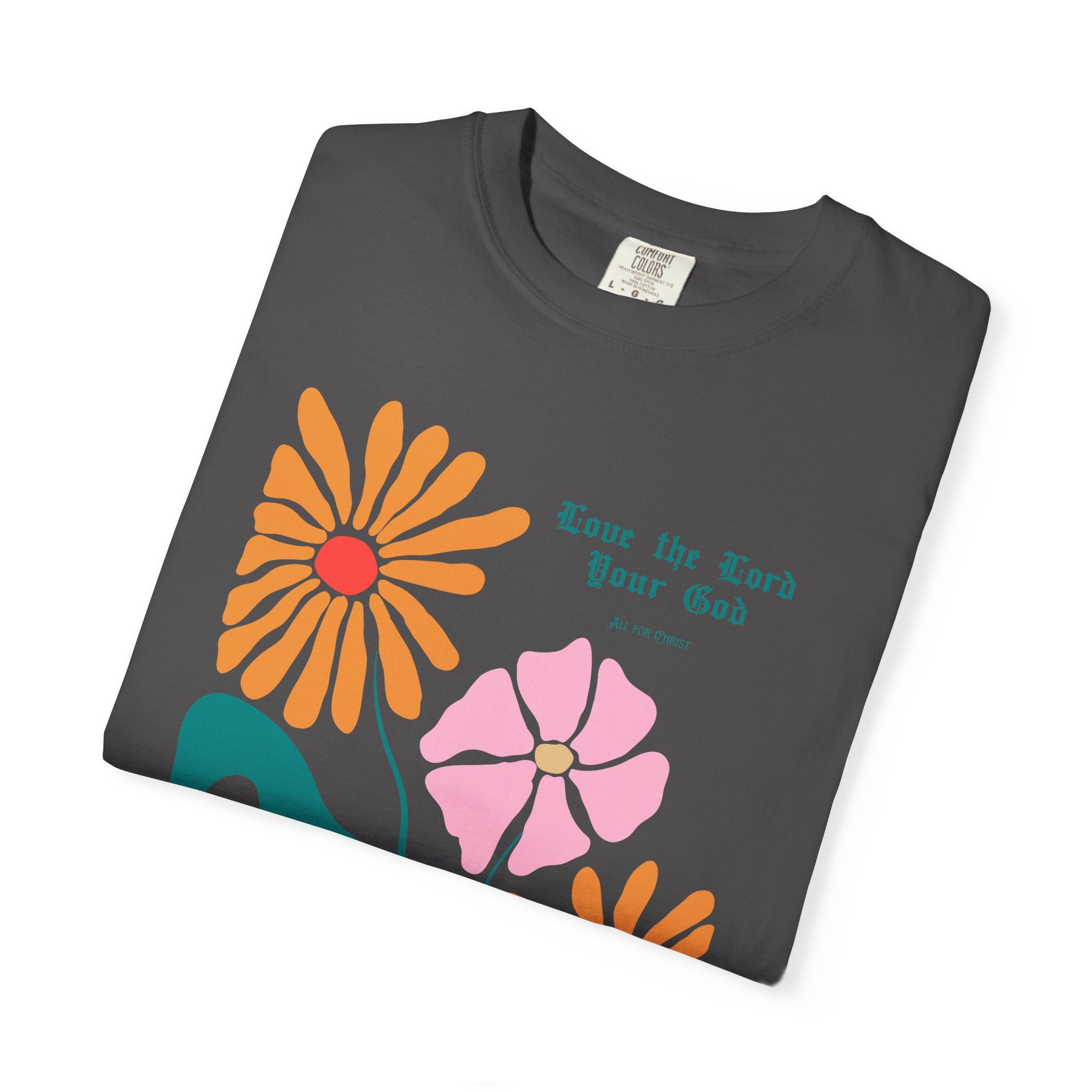 Floral 'Love the Earth Your God' T‑Shirt