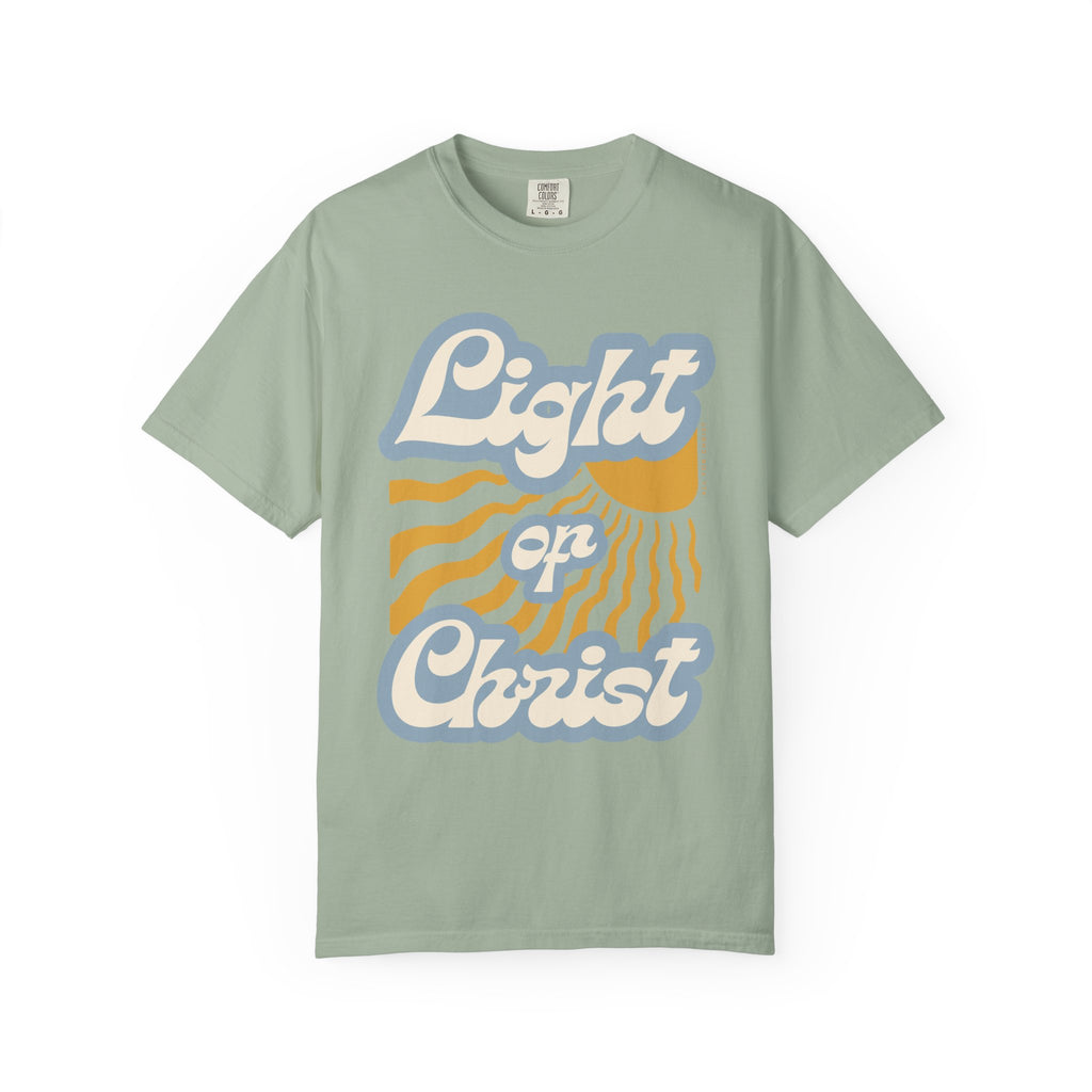 Light on Christ T-Shirt — Retro Christian Faith Tee