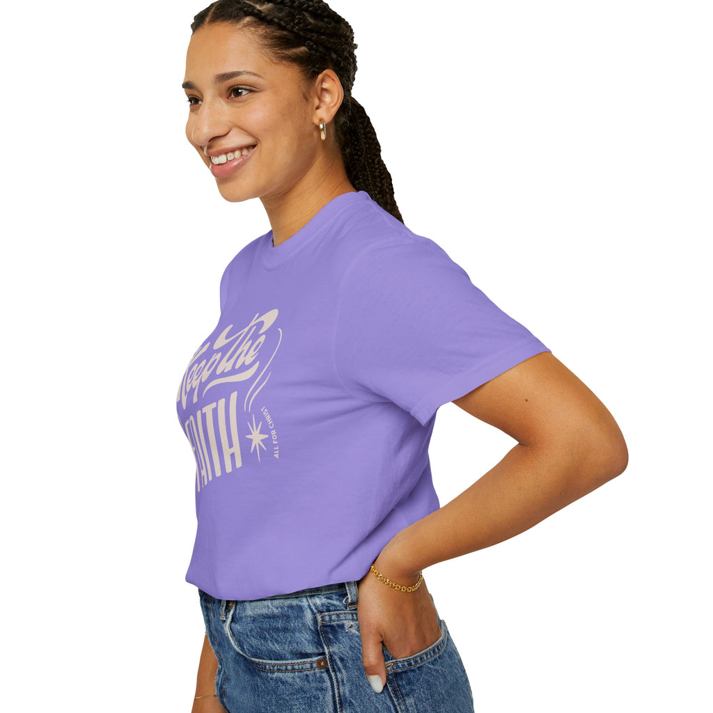 Keep the Faith T-Shirt — Retro Script Inspirational Tee