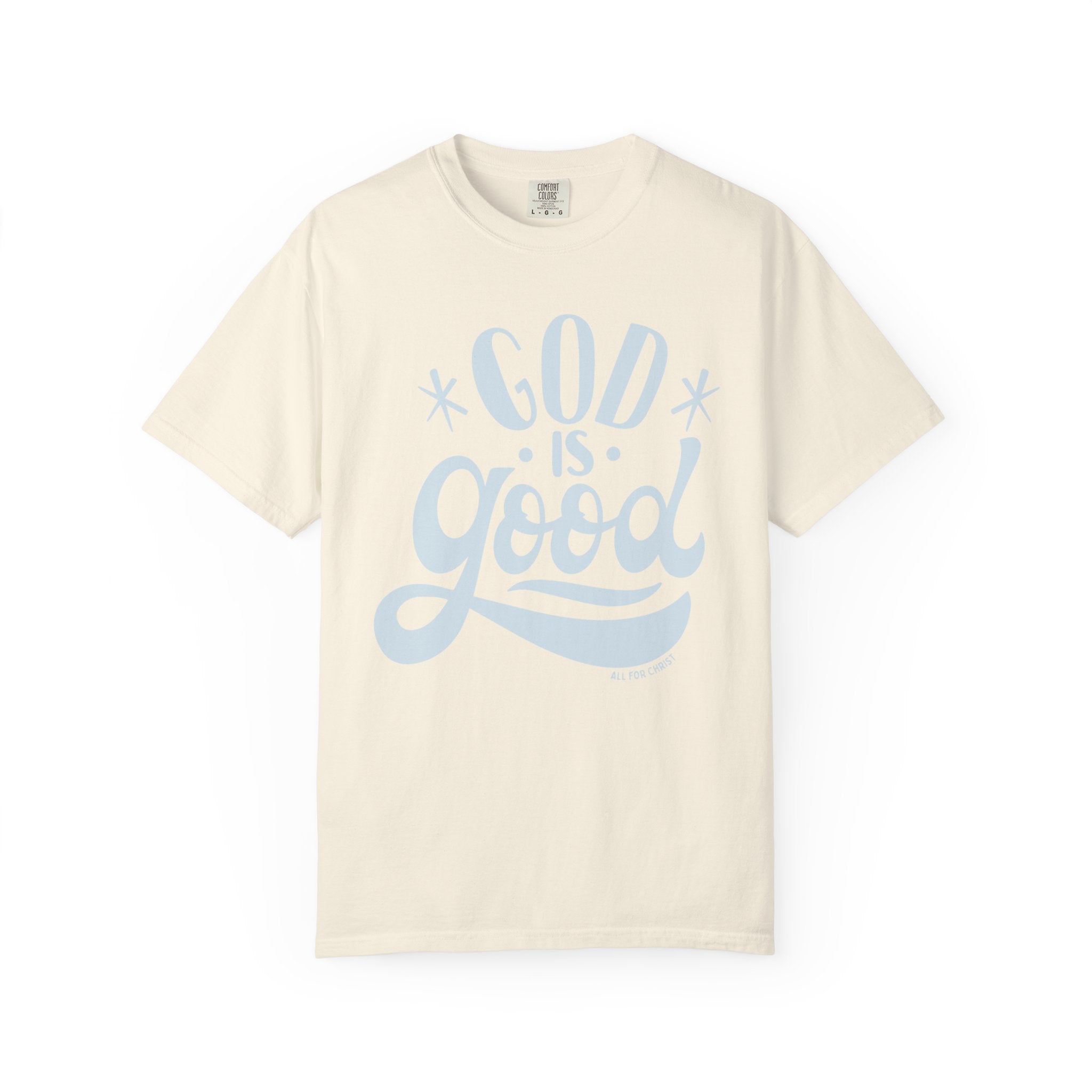 God Is Good T-Shirt — Vintage Script Faith Tee