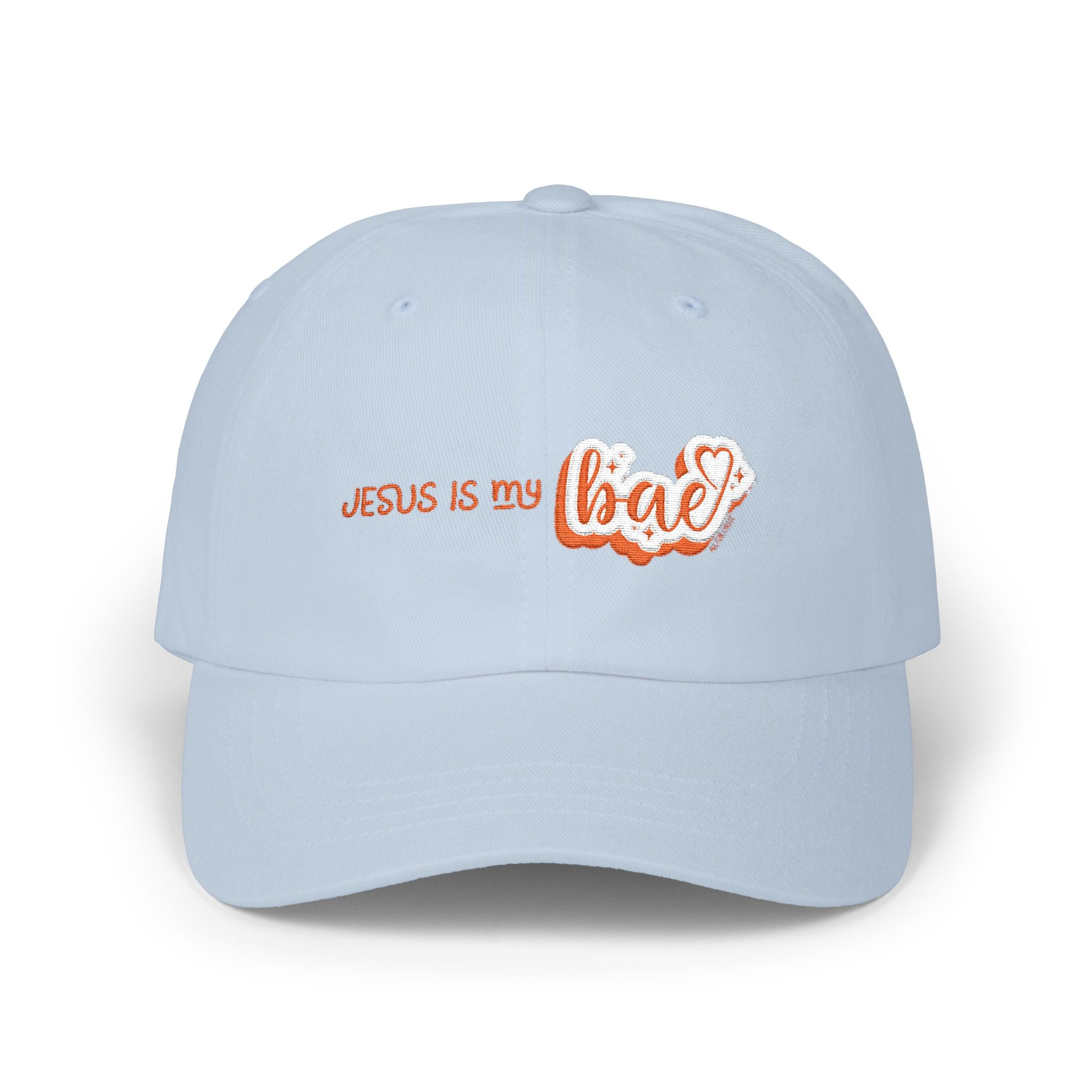 Dad Hat — "Jesus Is My Bae" Embroidered Christian Baseball Cap