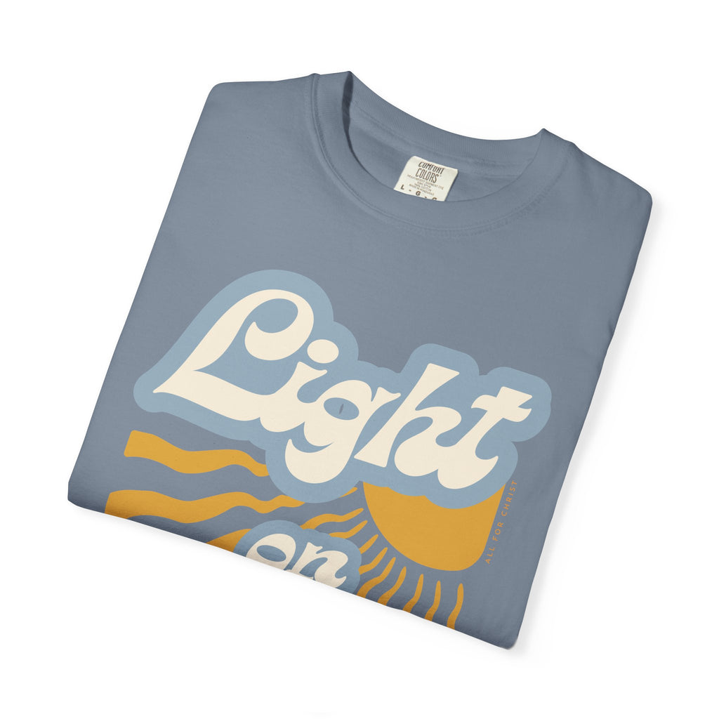 Light on Christ T-Shirt — Retro Christian Faith Tee