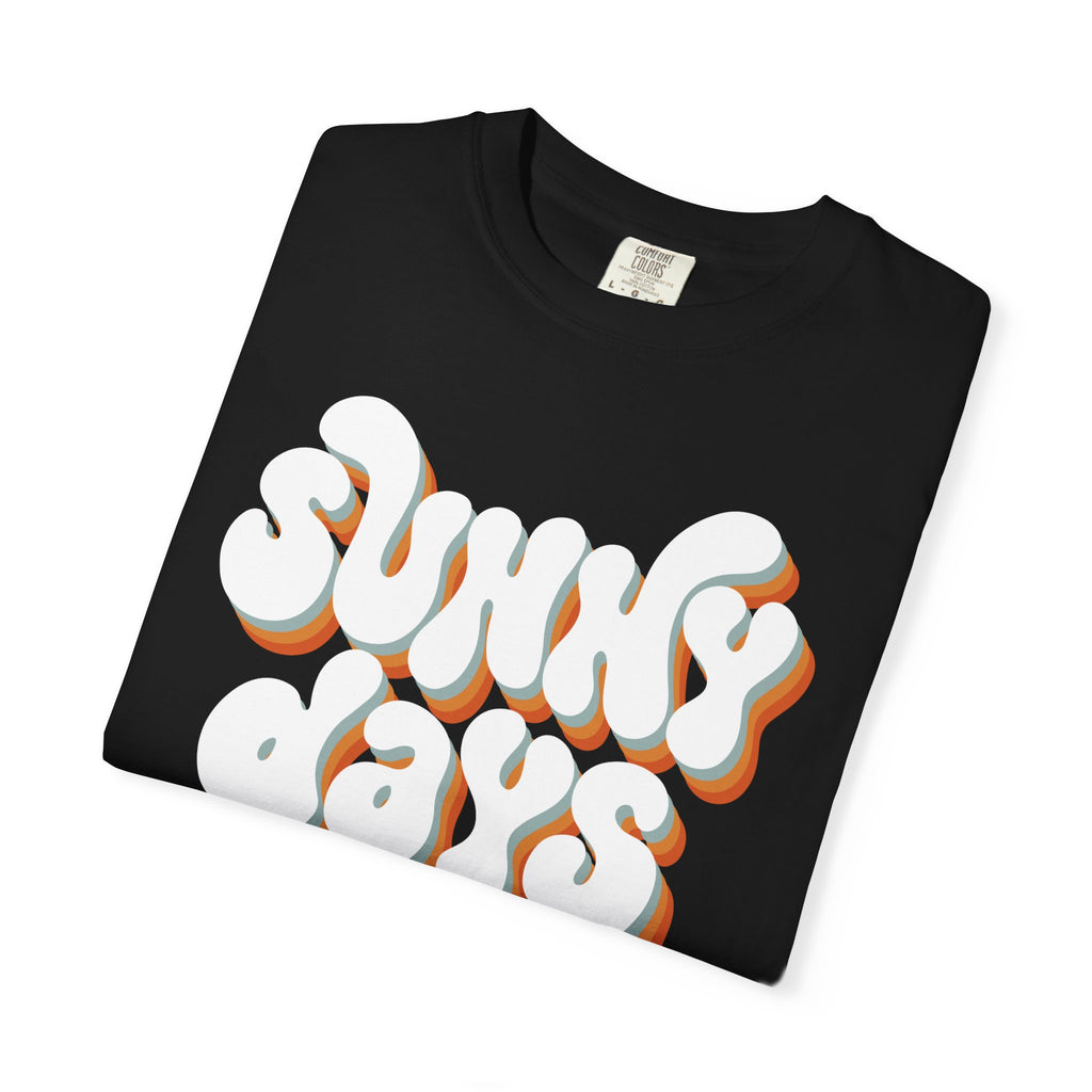 Sunny Days Ahead T-Shirt — Retro Bubble Letter Summer Tee
