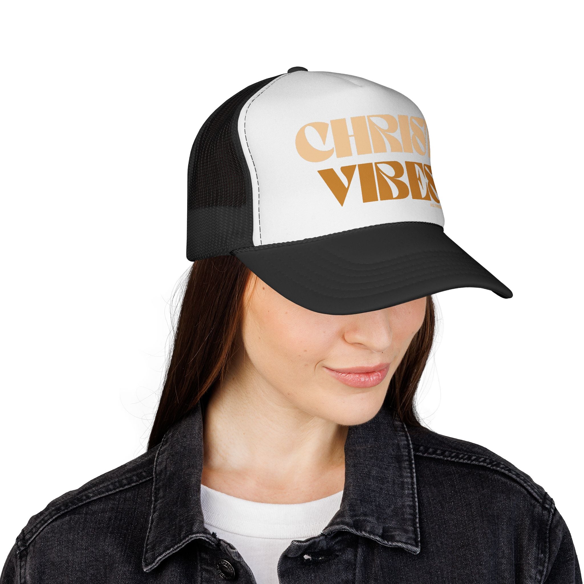 Christ Vibes Trucker Cap — Retro Faith Graphic Hat