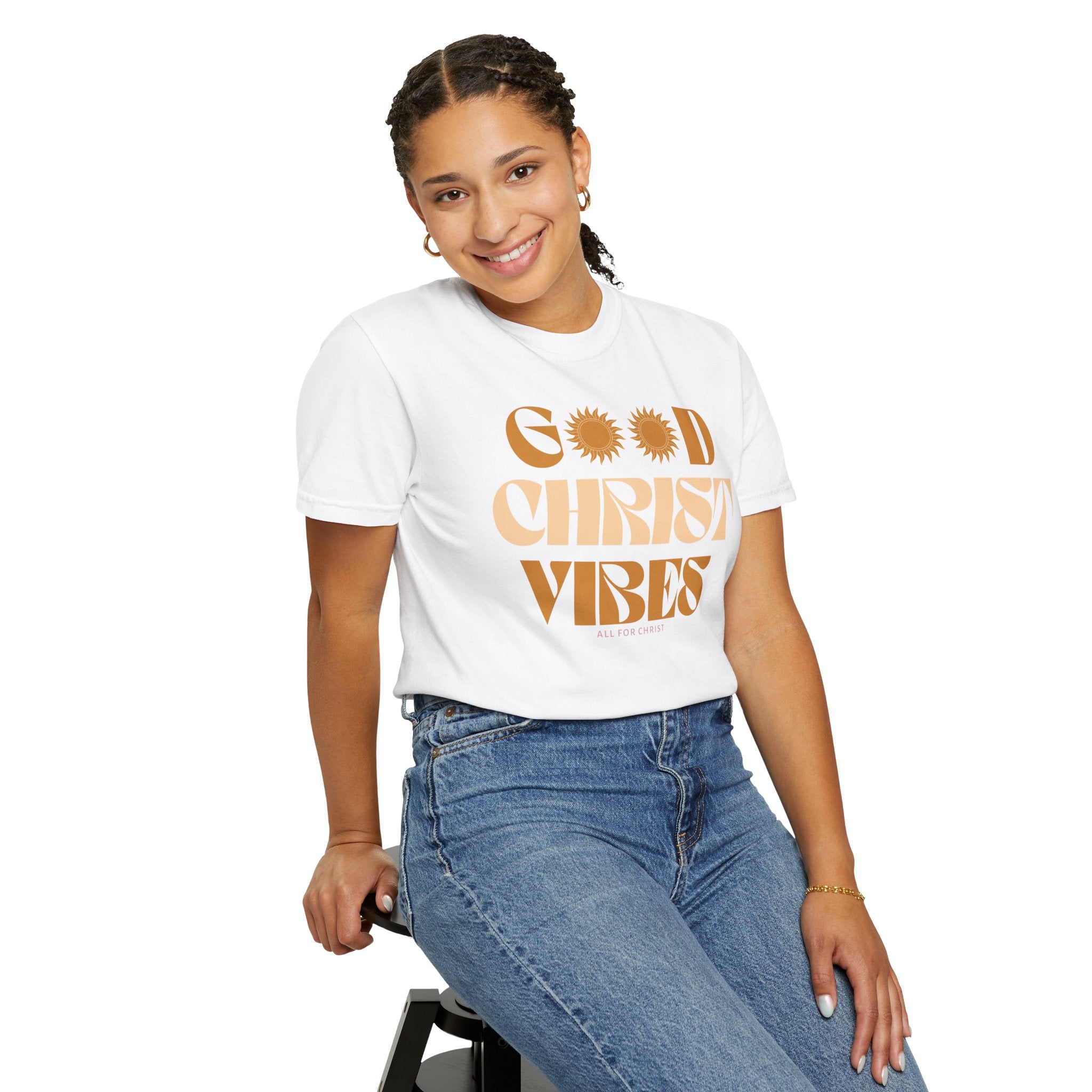 Good Christ Vibes T-Shirt — Retro Faith Graphic Tee