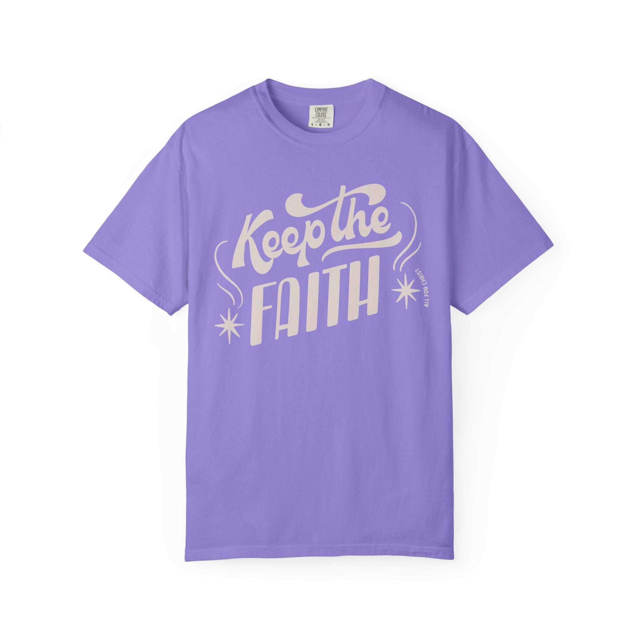Keep the Faith T-Shirt — Retro Script Inspirational Tee