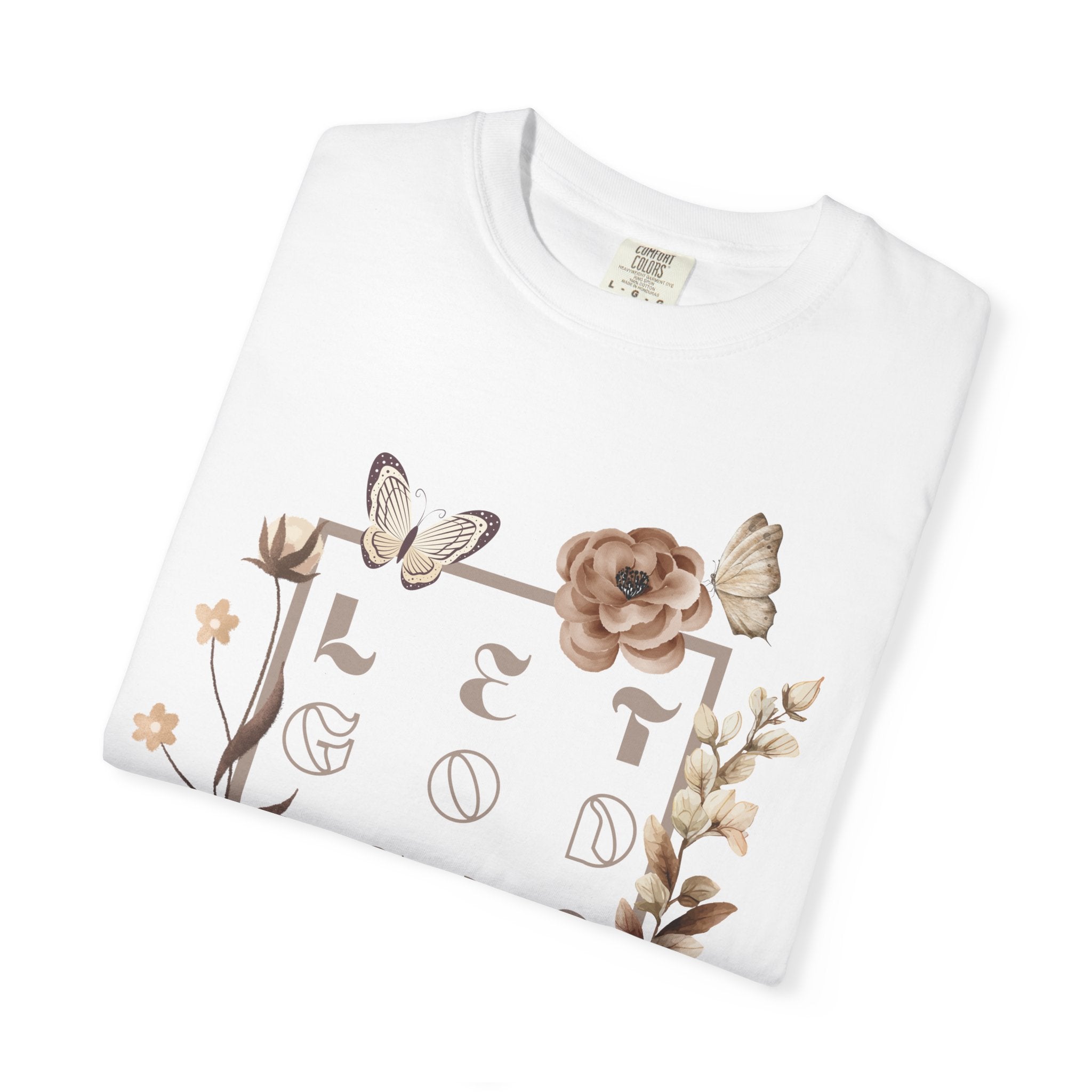 Retro Floral "Let God Lead" T-Shirt