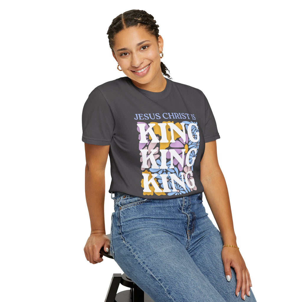 Christian 'King' Graphic T-Shirt — Jesus Christ Is King Faith Tee